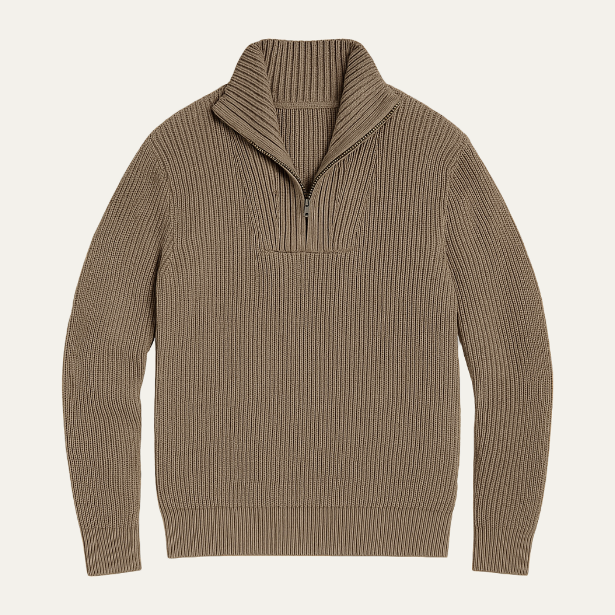 The Ellington Men’s Textured Cable Knit Half Zip Sweater