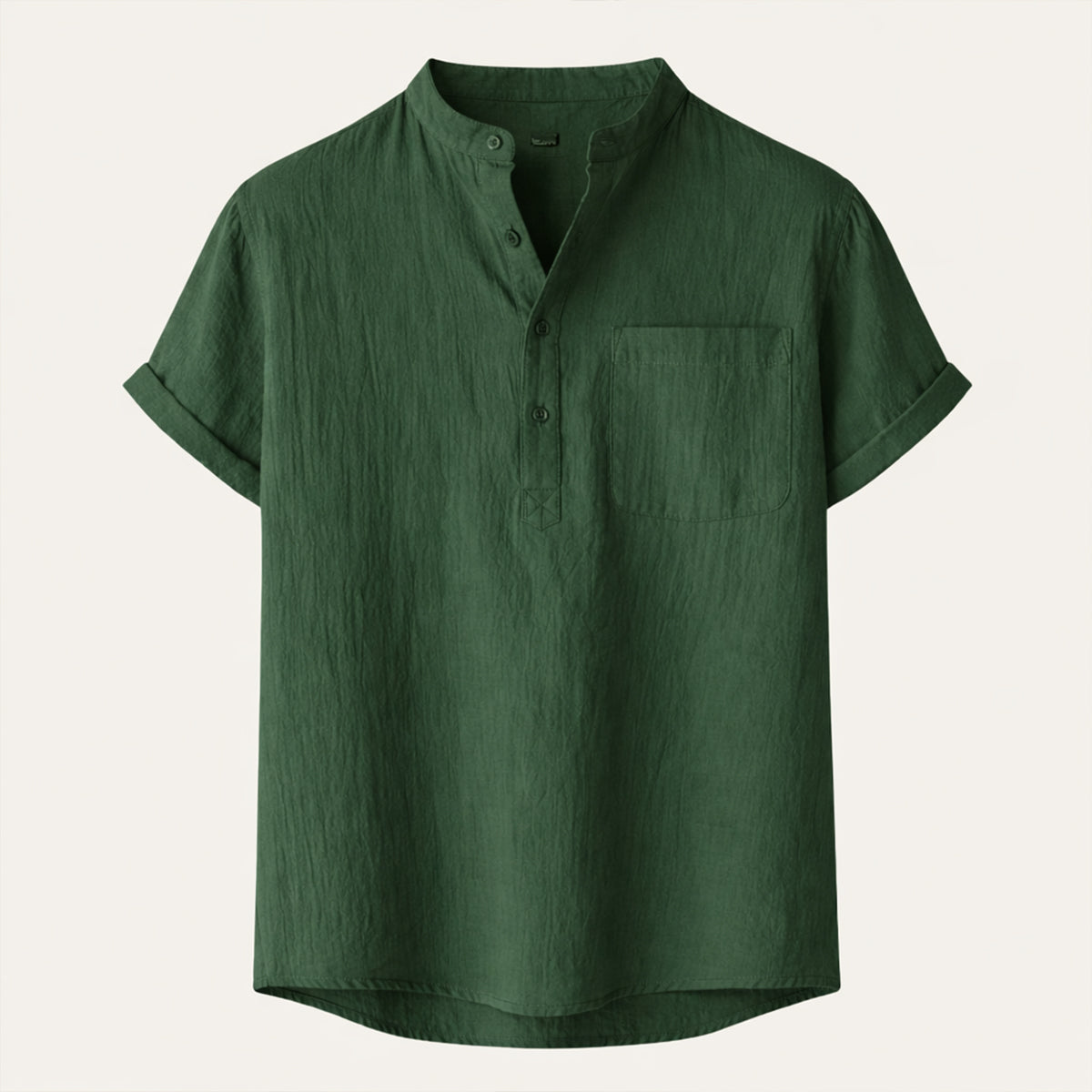 The Paddington Men’s Breathable Cotton Linen Henley Shirt