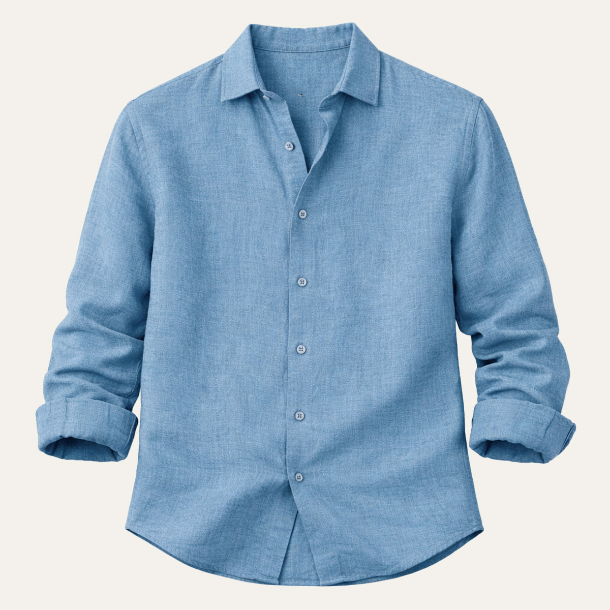 The Meadowfall Men’s Casual Loose Fit Linen Button Up Shirt
