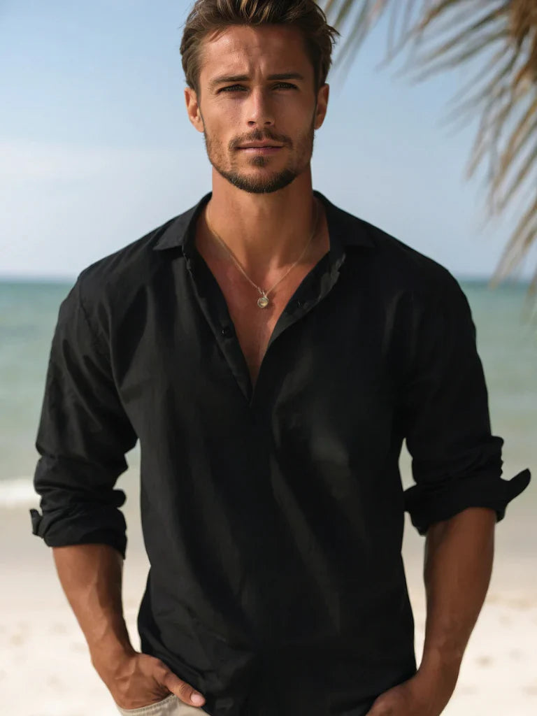 The Brescia Men's Relaxed Linen Lightweight Shirt