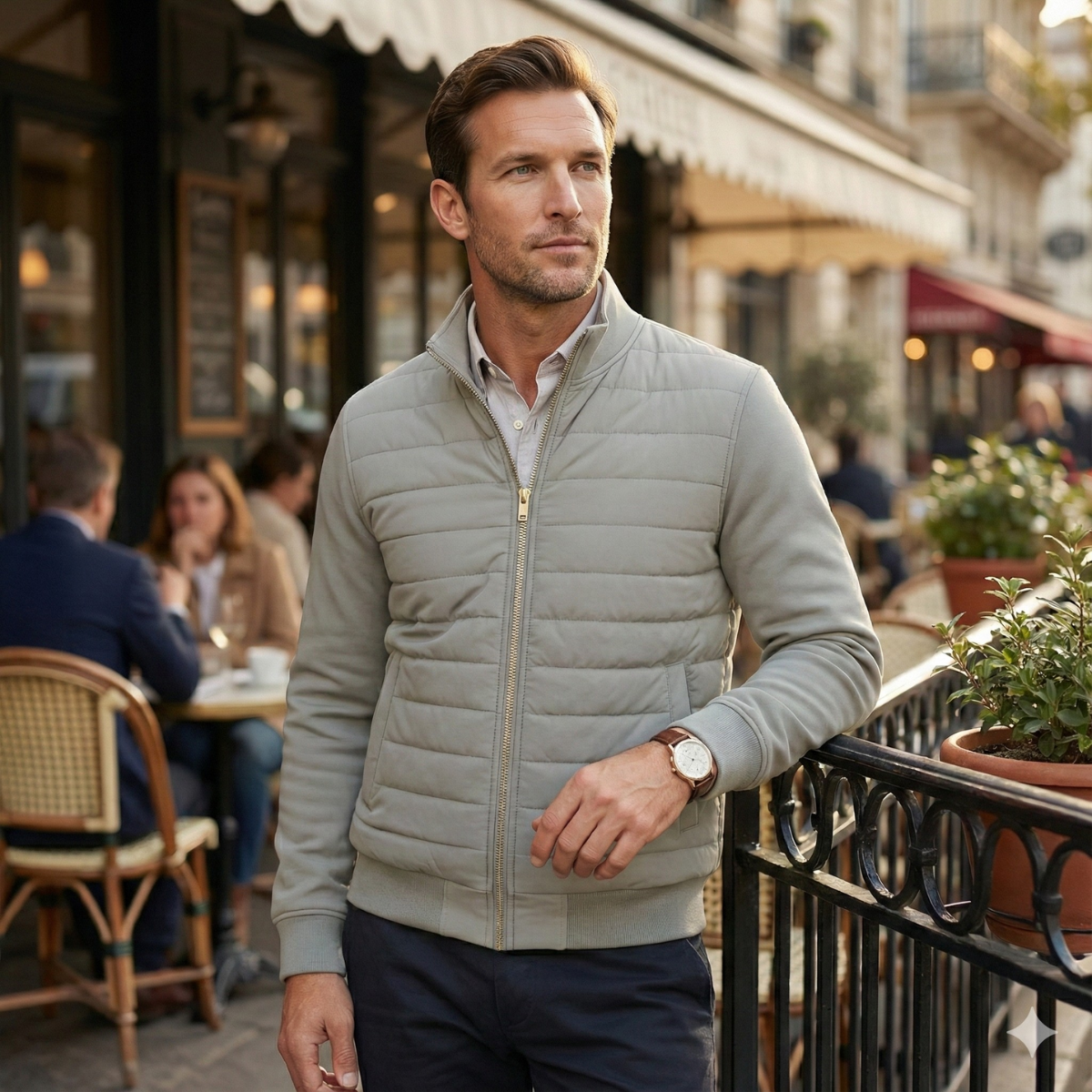 The Copenhagen Elegant Quilted Puffer Coat – Men’s Lightweight Jacket