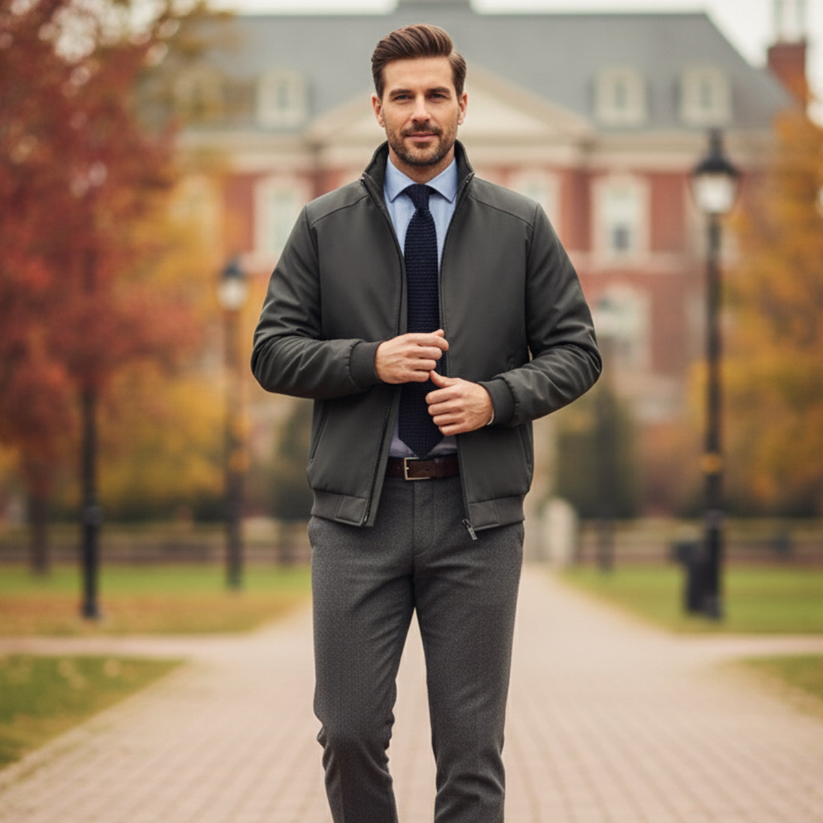 The Glasgow Men's Fleece Lined Winter Jacket - Waterproof Thermal Coat