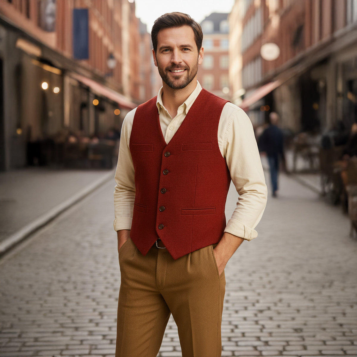 The St. Andrews Men's Elegant Button Up Vintage Vest