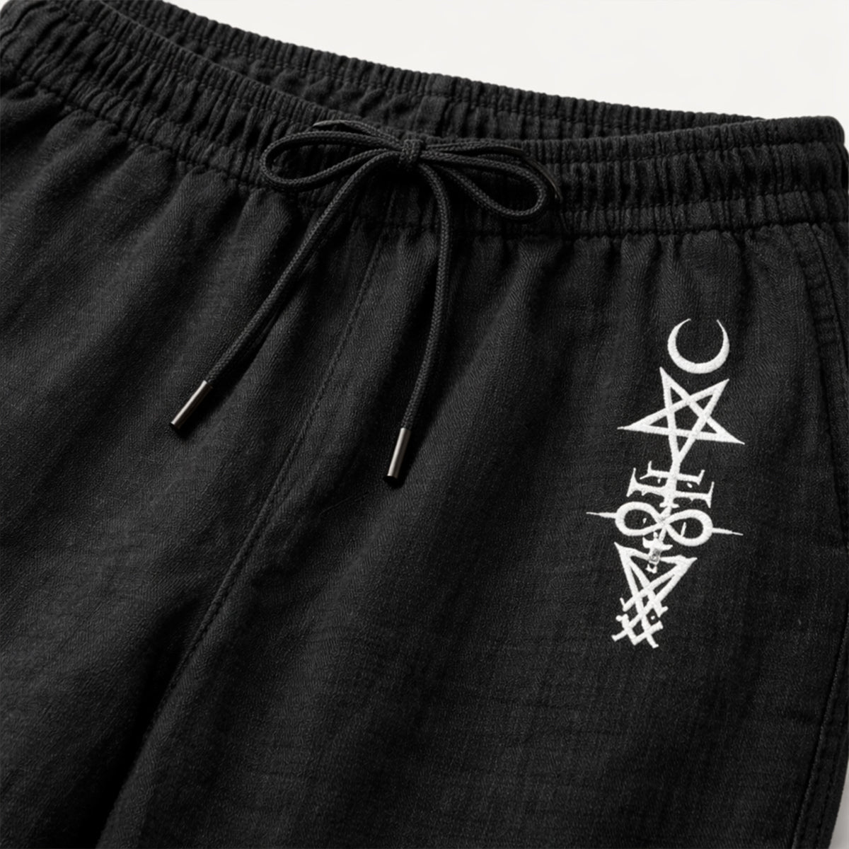 The Maplehill Men’s Casual Relaxed Fit Linen Wide Leg Drawstring Pants
