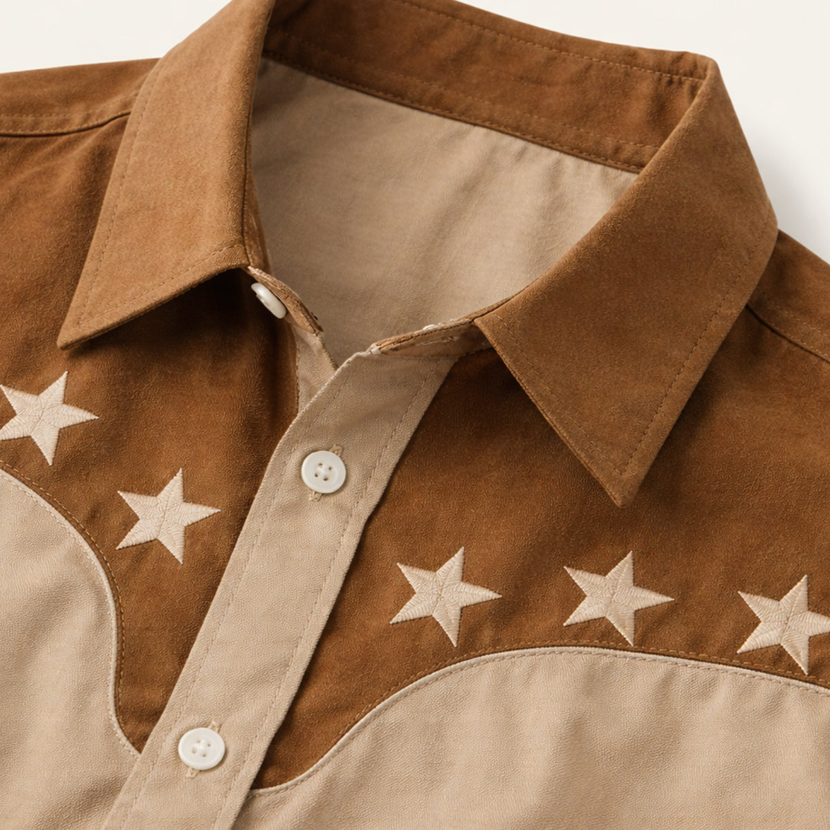 The Linfield Men’s Two Tone Patchwork Western Trendy Denim Shirt