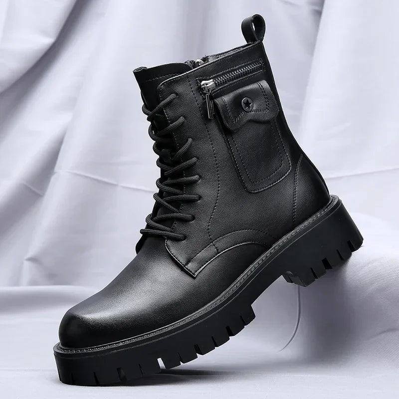 The Coronado Men's Chunky Lace Up Combat Boots