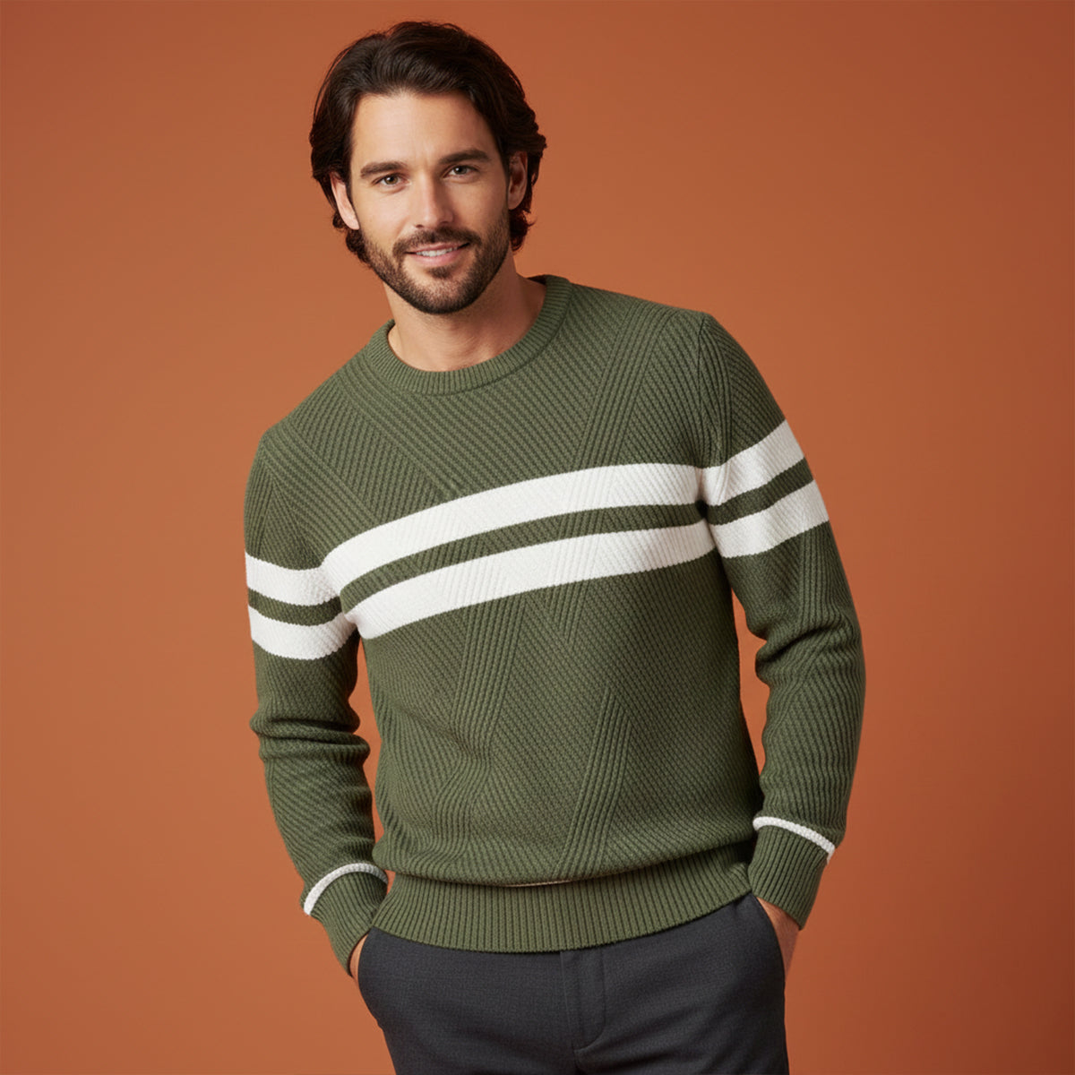 The Paris Modern Long Sleeve Autumn Sweater for Men