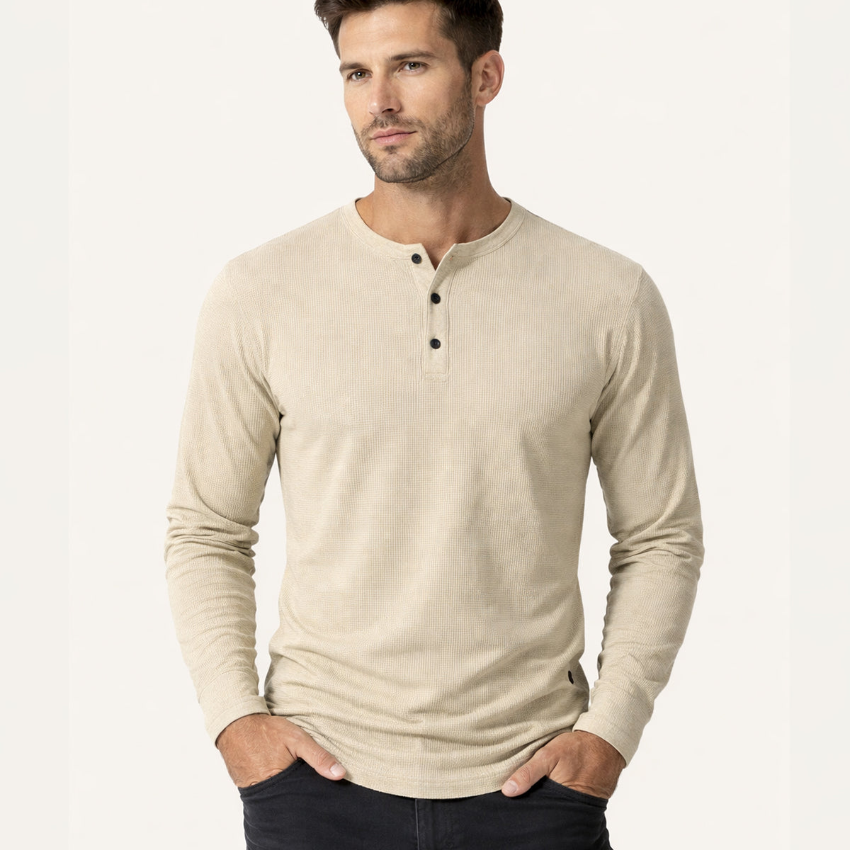 The Meadowwood Ridge Men’s Textured Stripe Button Down Retro Shirt