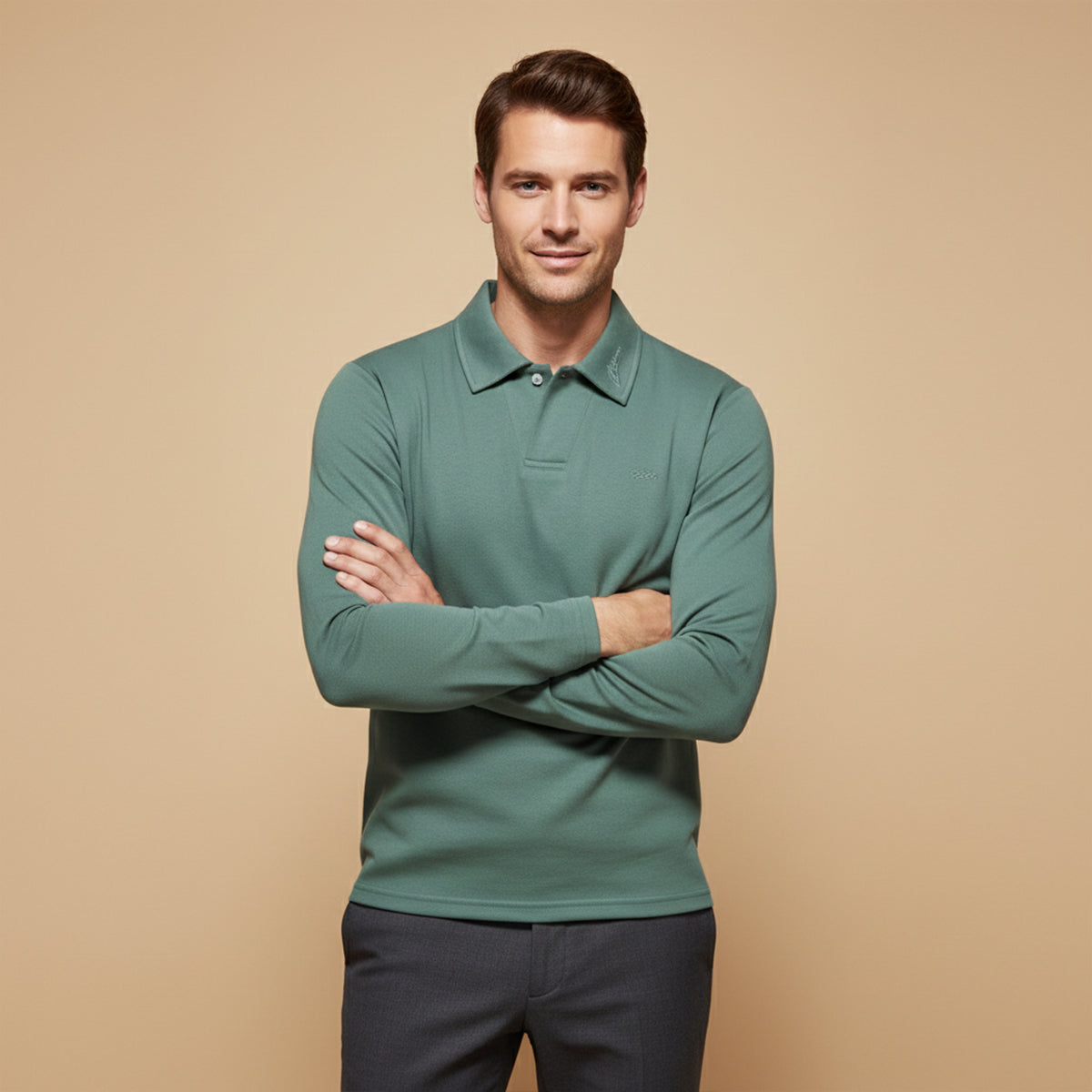 The Porto Long Sleeve Modern Cotton Shirt for Men