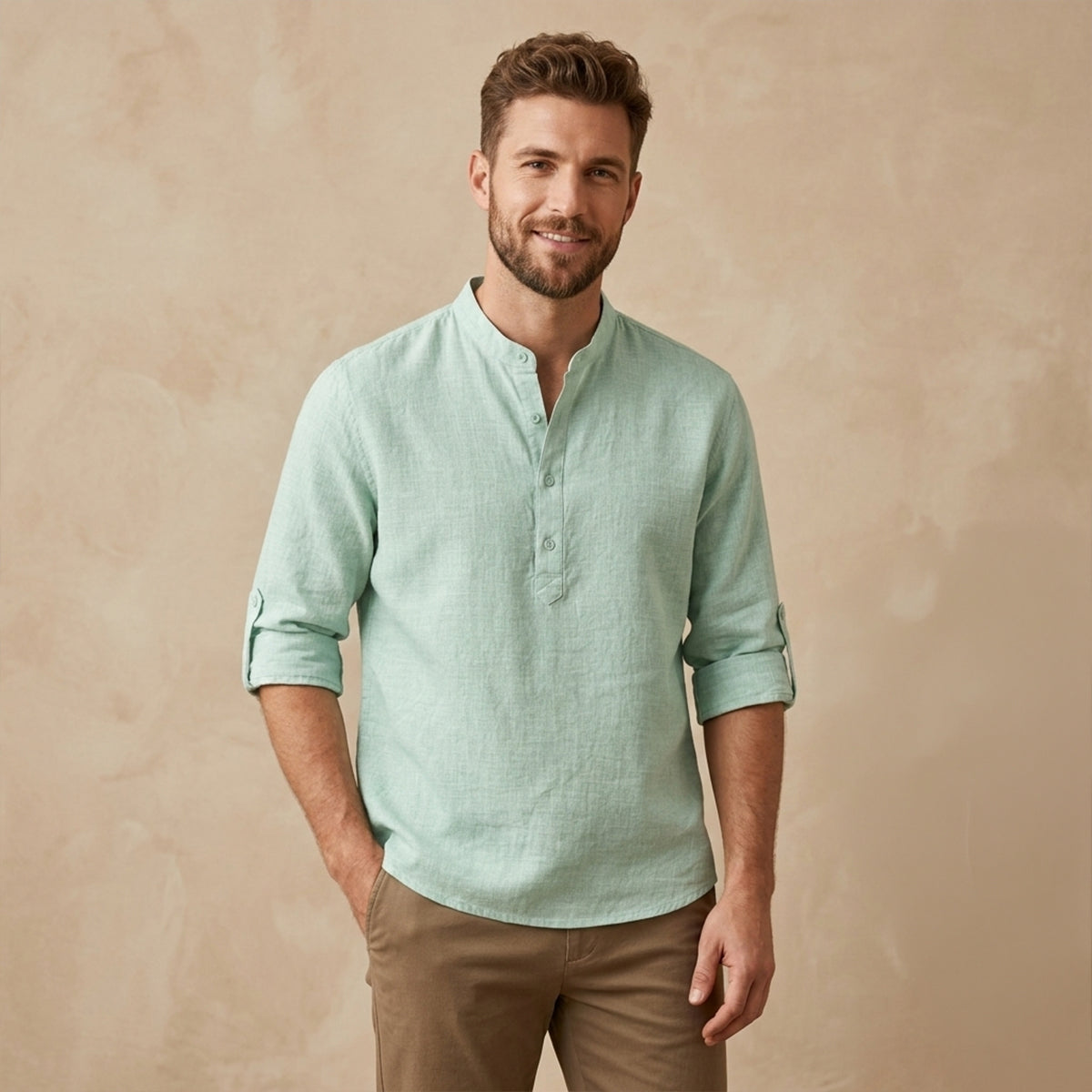 The Cedarfield Ridge Men’s Linen Lightweight Casual Summer Shirt