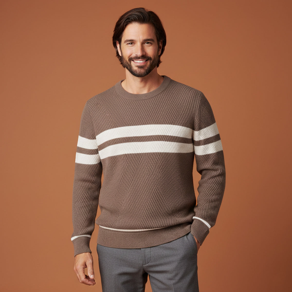 The Paris Modern Long Sleeve Autumn Sweater for Men