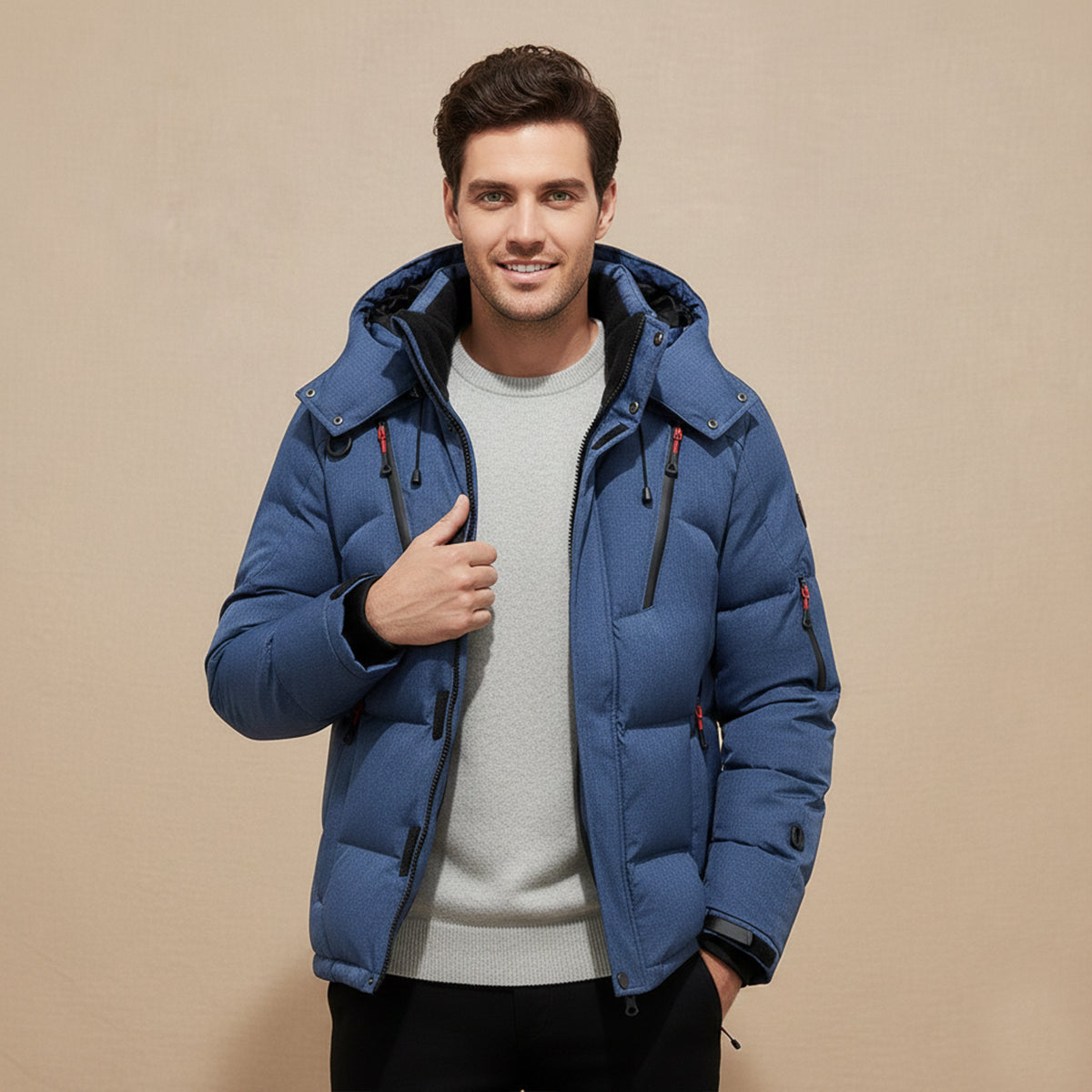 The Foxglove Men’s Insulated Winter Park Jacket with Hood
