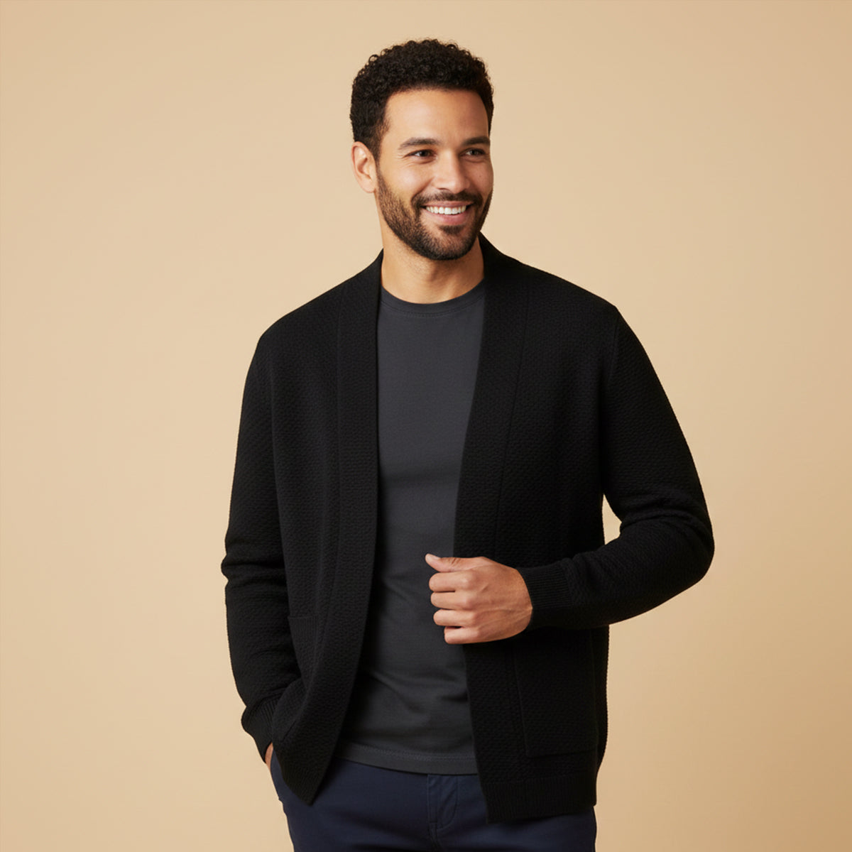 The Oslo Knit Cardigan – Men’s Open Front Casual Cardigan