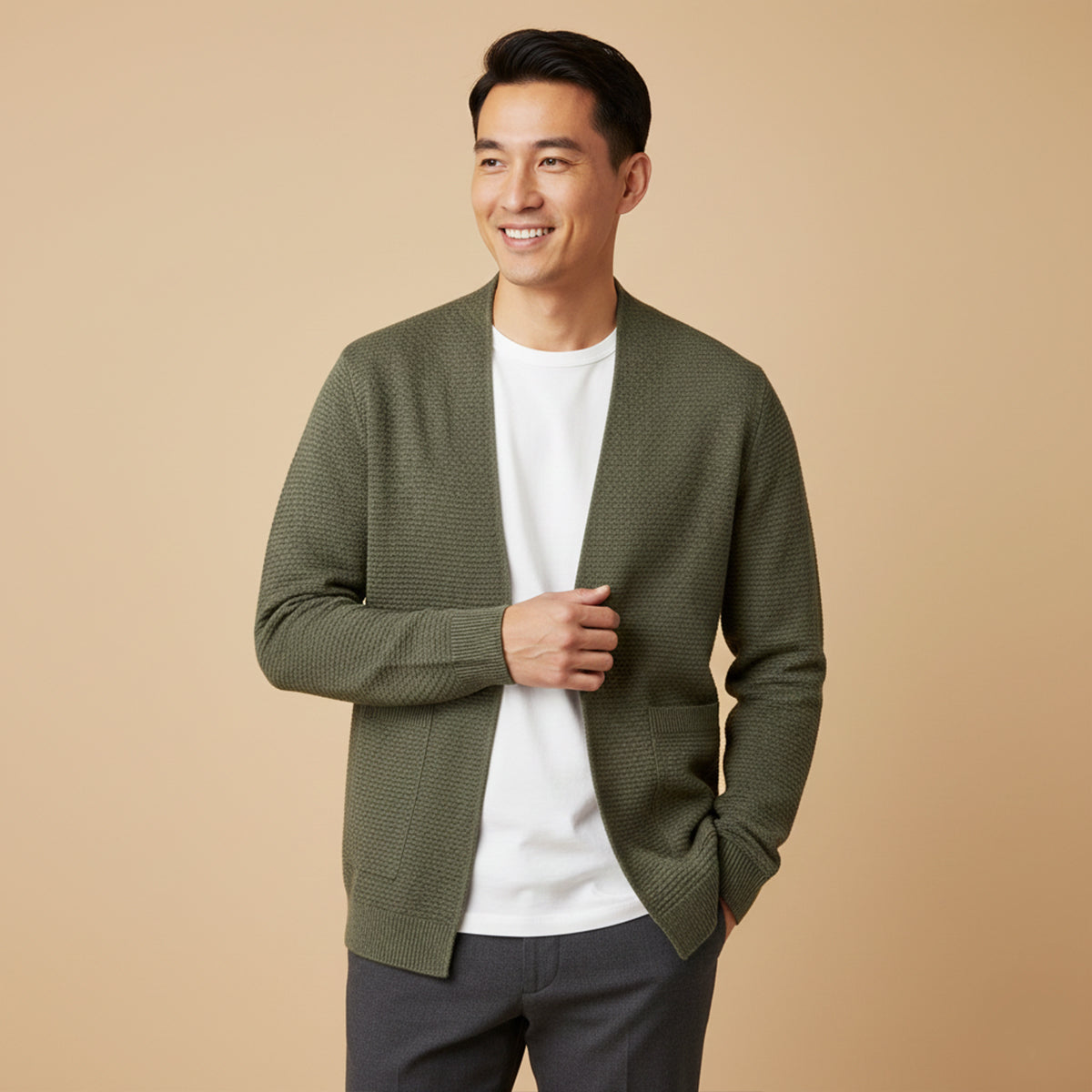The Oslo Knit Cardigan – Men’s Open Front Casual Cardigan