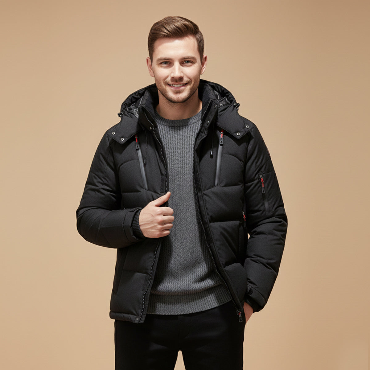 The Foxglove Men’s Insulated Winter Park Jacket with Hood