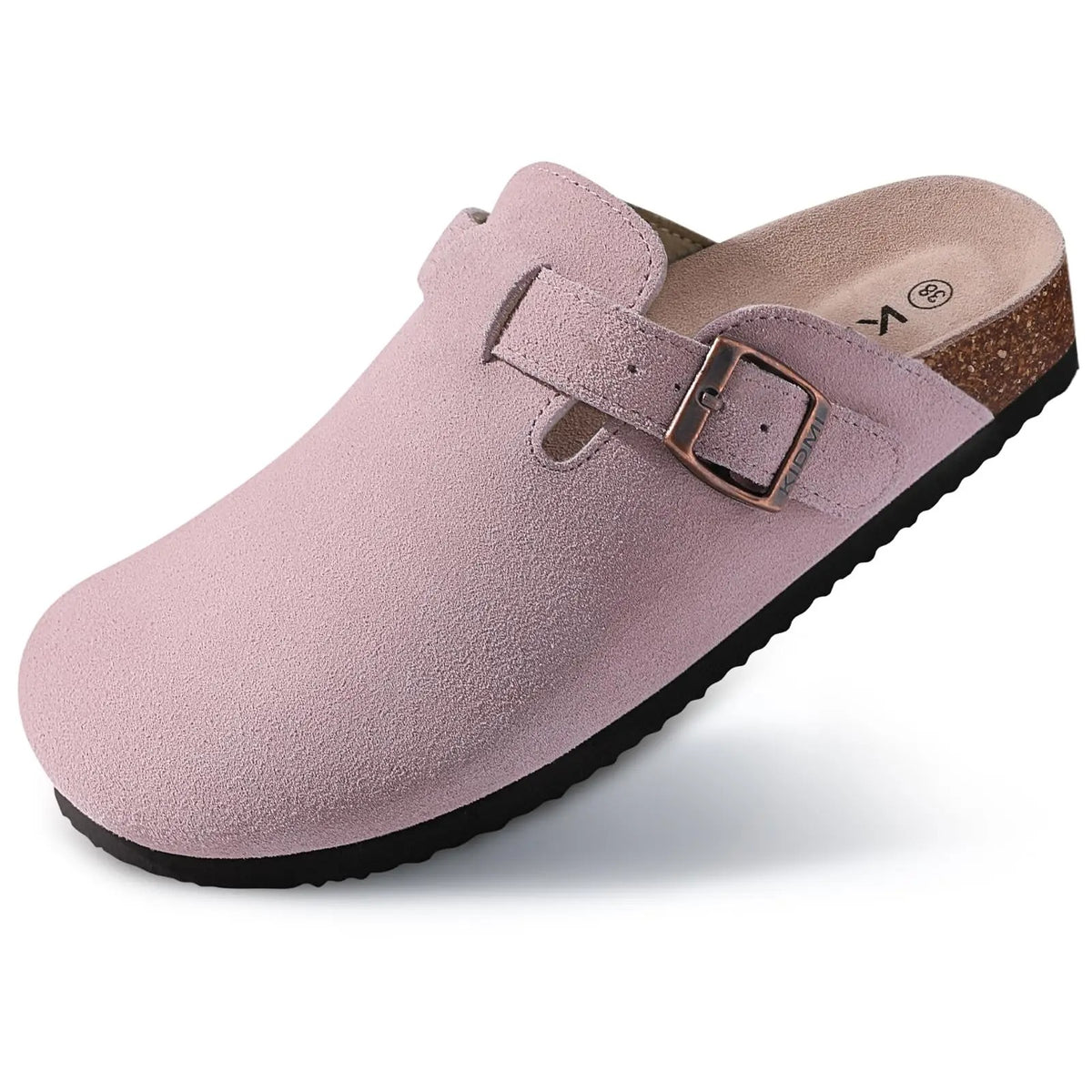 The Capitola Men's Suede Adjustable Buckle Comfort Clogs