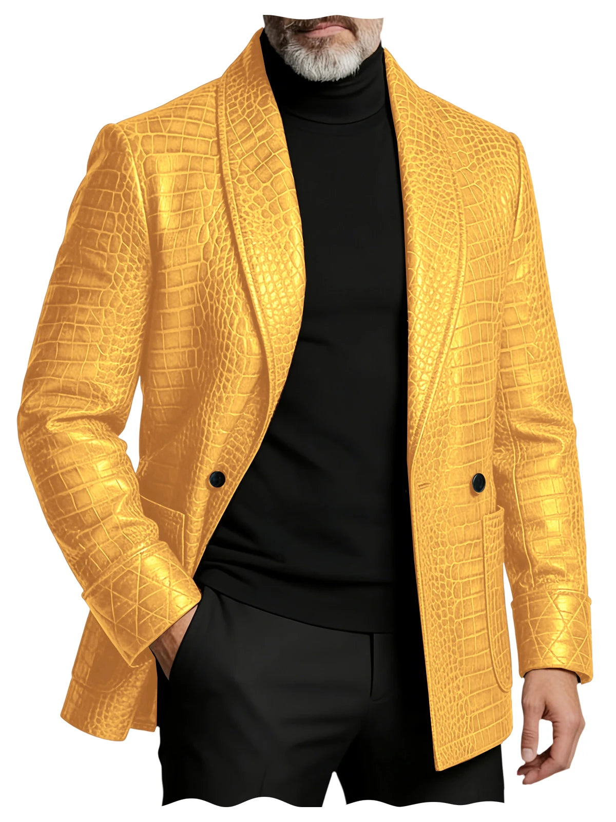 The Rutherford Men’s Slim Fit Embossed Business Jacket