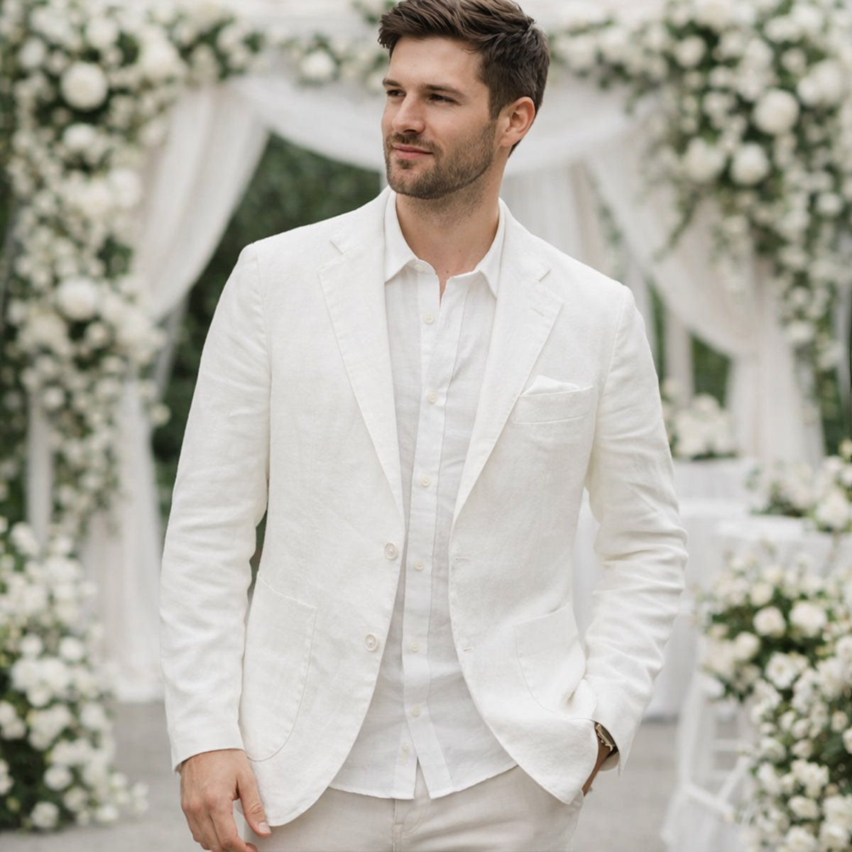 The Miami Linen Summer Blazer - Wedding Guest Men - Formal Occasions