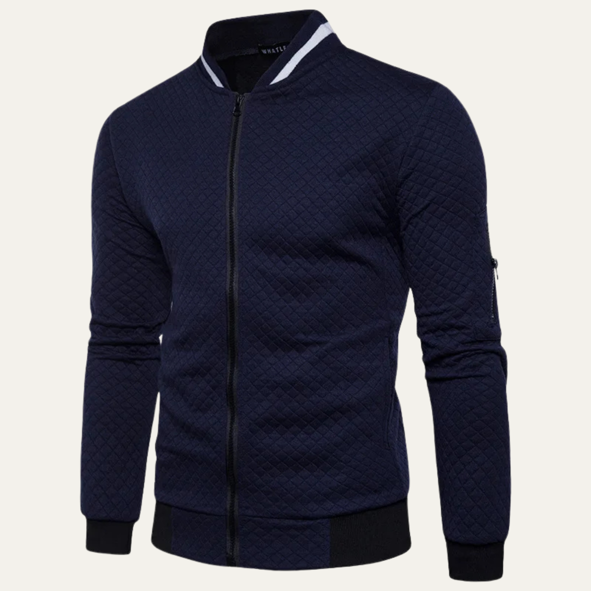 The Ridgepark Men's Zip Up Lightweight Quilted Bomber Jacket