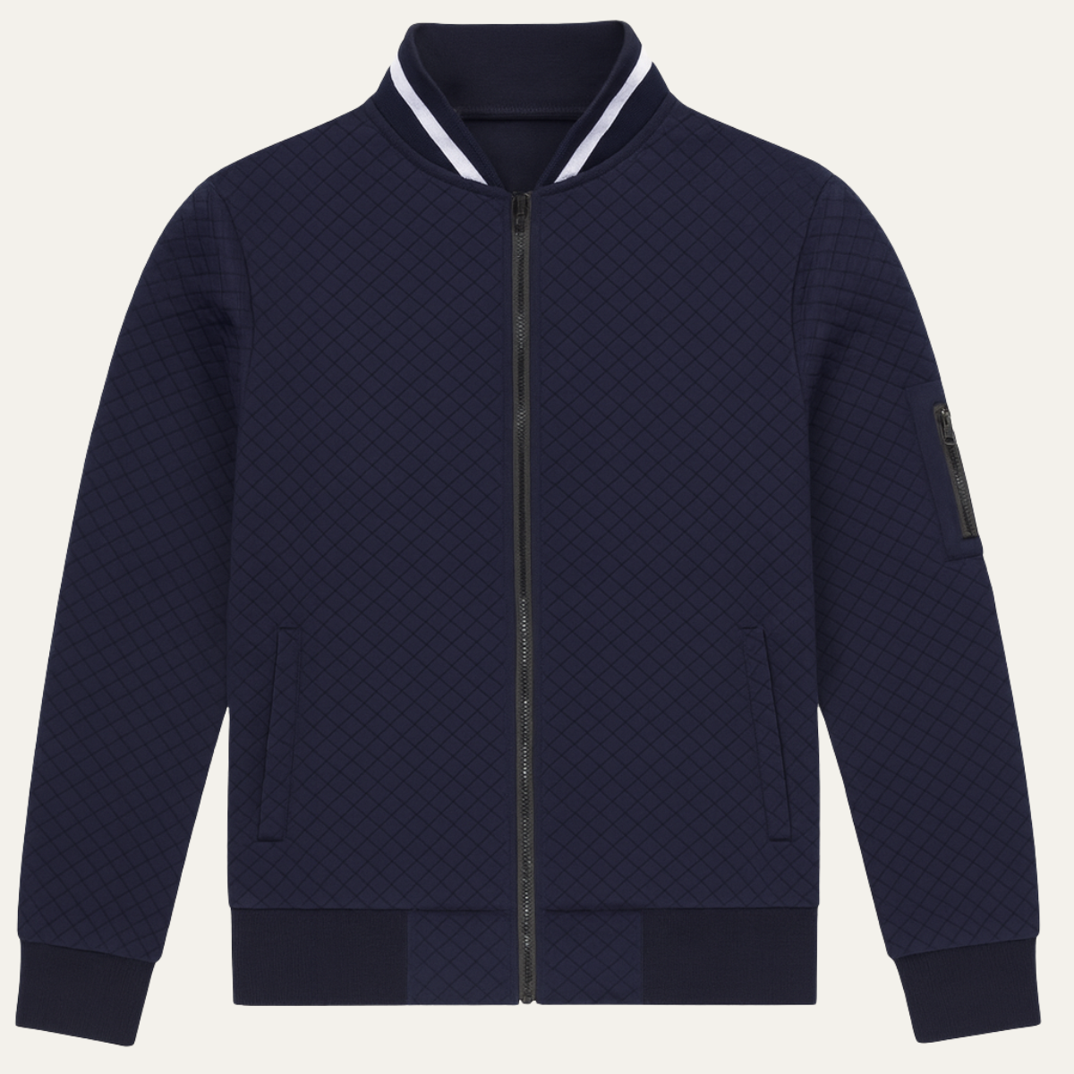 The Ridgepark Men's Zip Up Lightweight Quilted Bomber Jacket