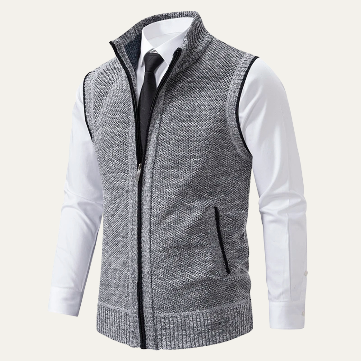 The Ridgecrest Men’s Business Casual Knit Zip Up Vest