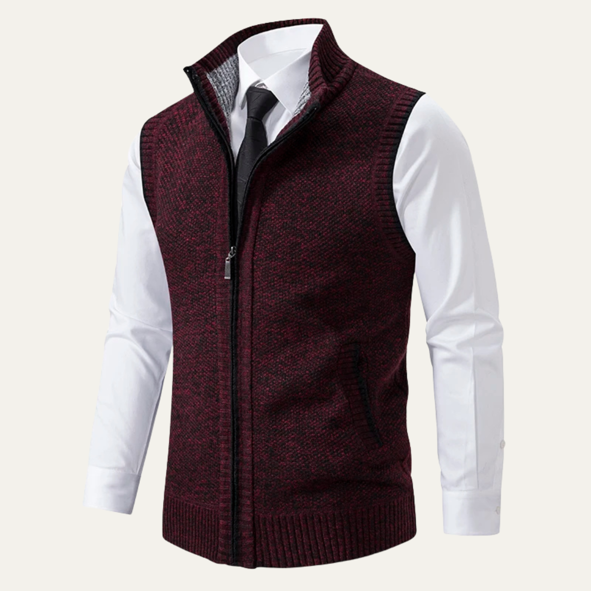 The Ridgecrest Men’s Business Casual Knit Zip Up Vest