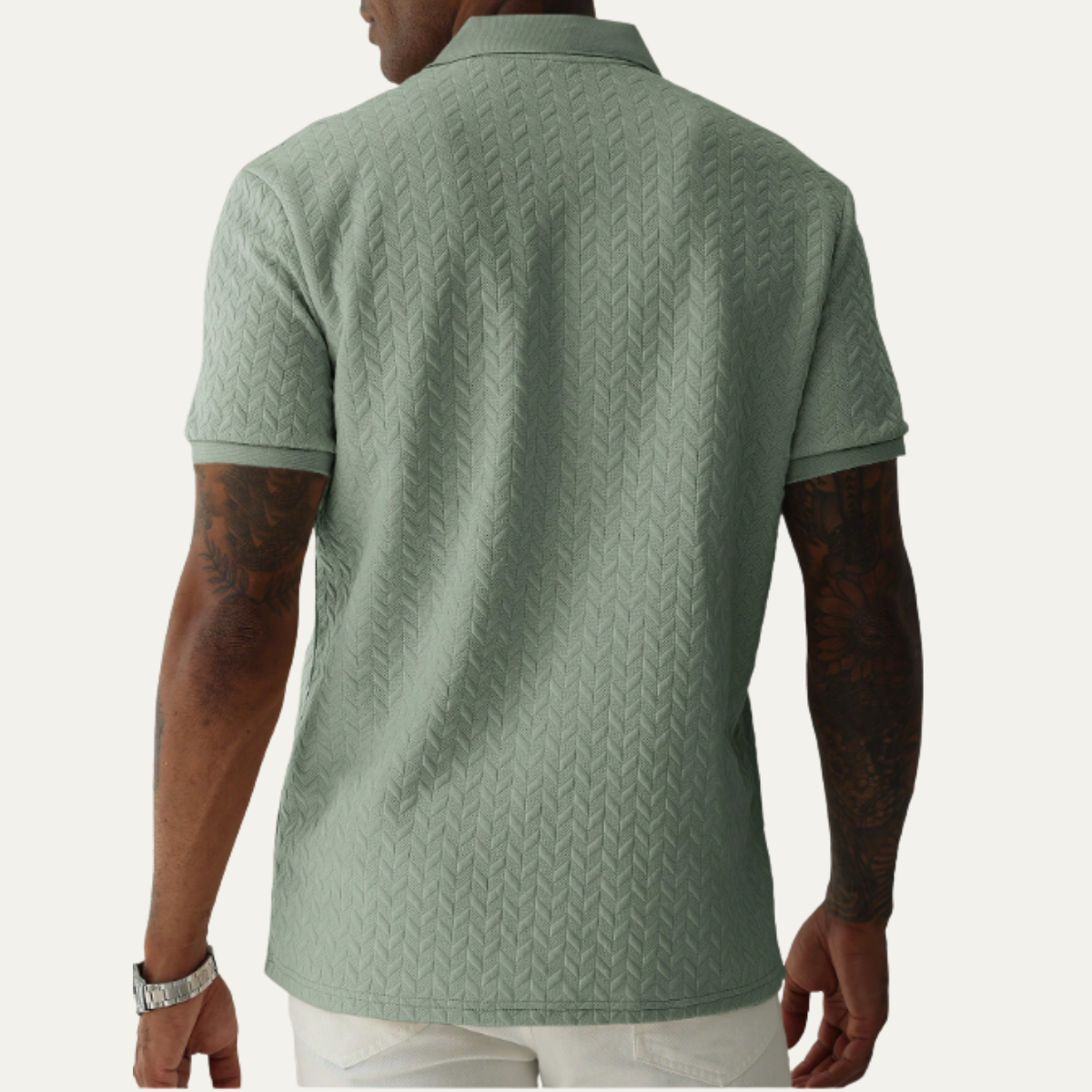 The Oakridge Hill Men’s Classic Textured Summer Polo Shirt