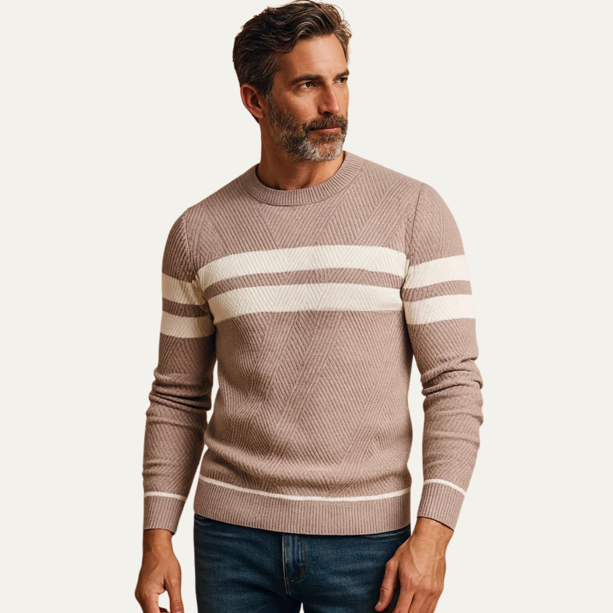 The Cambridge Knit Sweater with Stripes