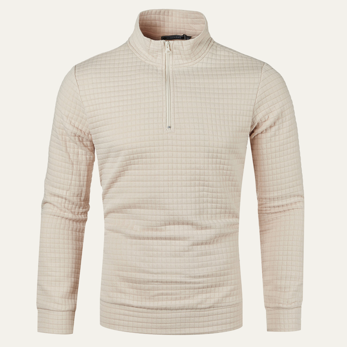 The Strasbourg Men’s Lightweight Quilted Half Zip Sweater