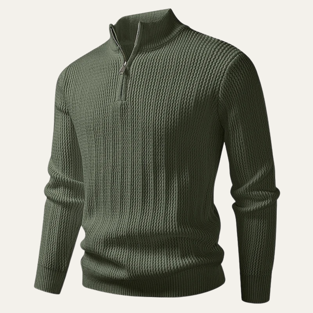 The Willowdale Men’s Half Zip Stand Collar Soft Knit Sweater
