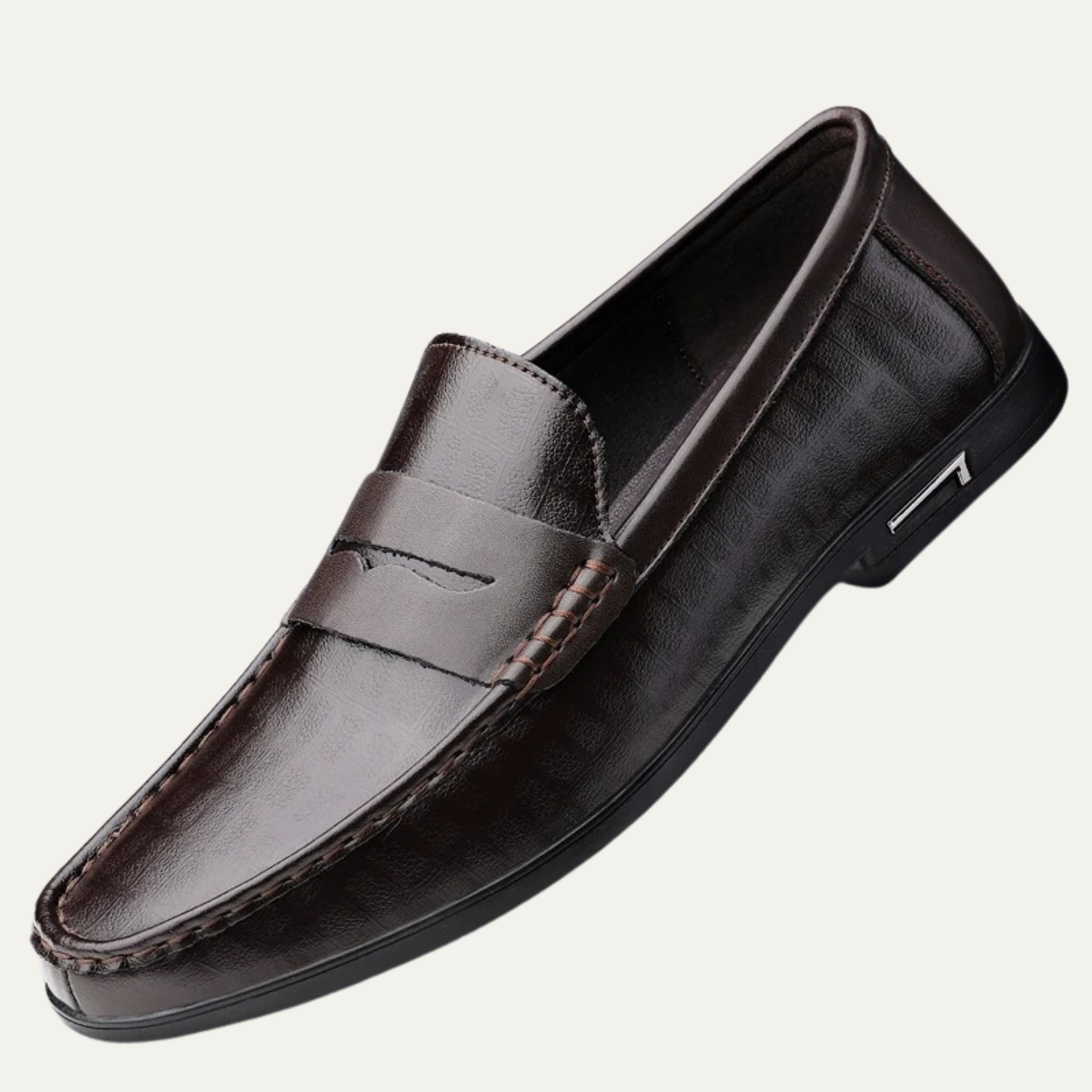 The Brookgate Men’s Breathable Italian Style Faux Leather Slip On Loafers