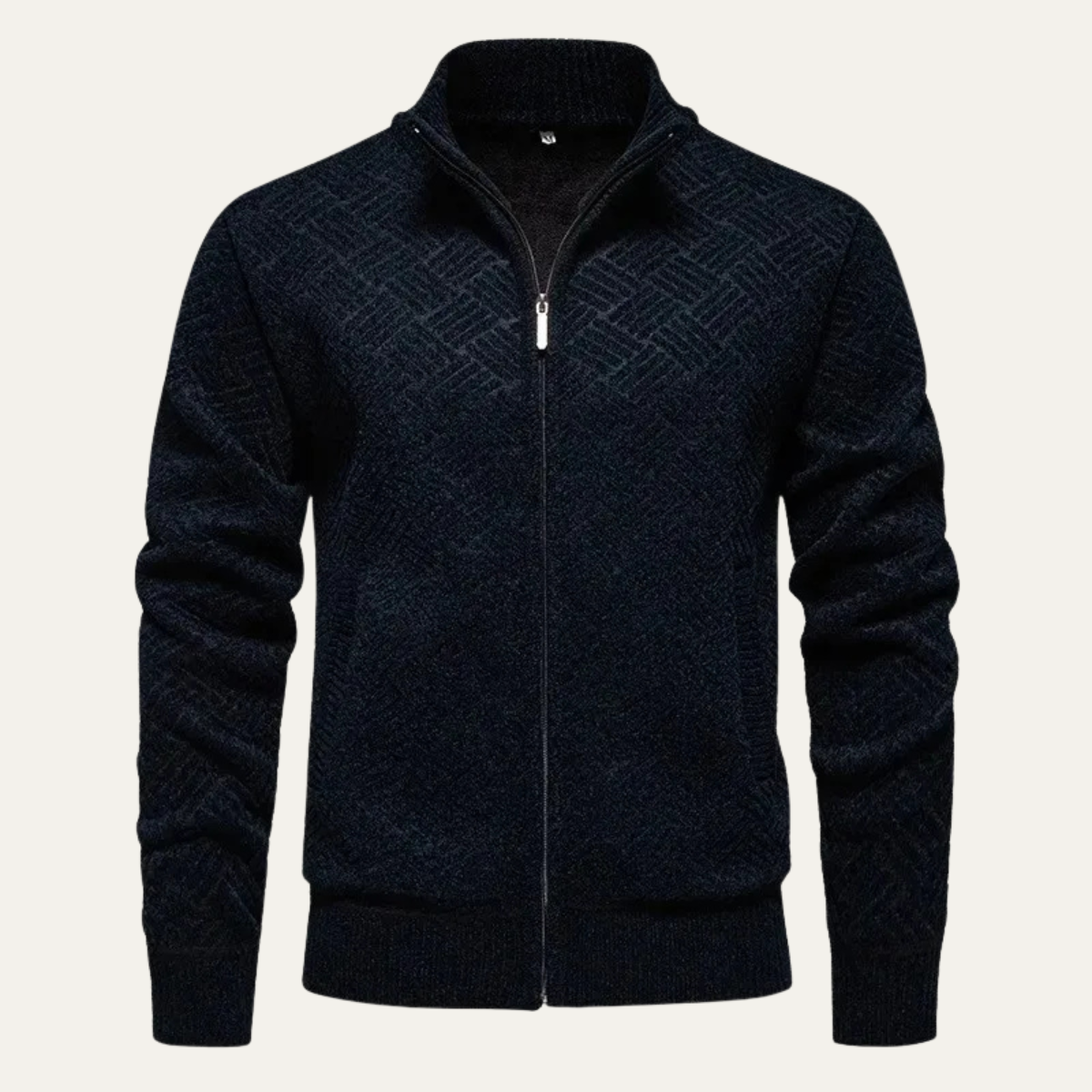 The Tropea Men’s Warm Fleece Lined Knitted Zip Cardigan