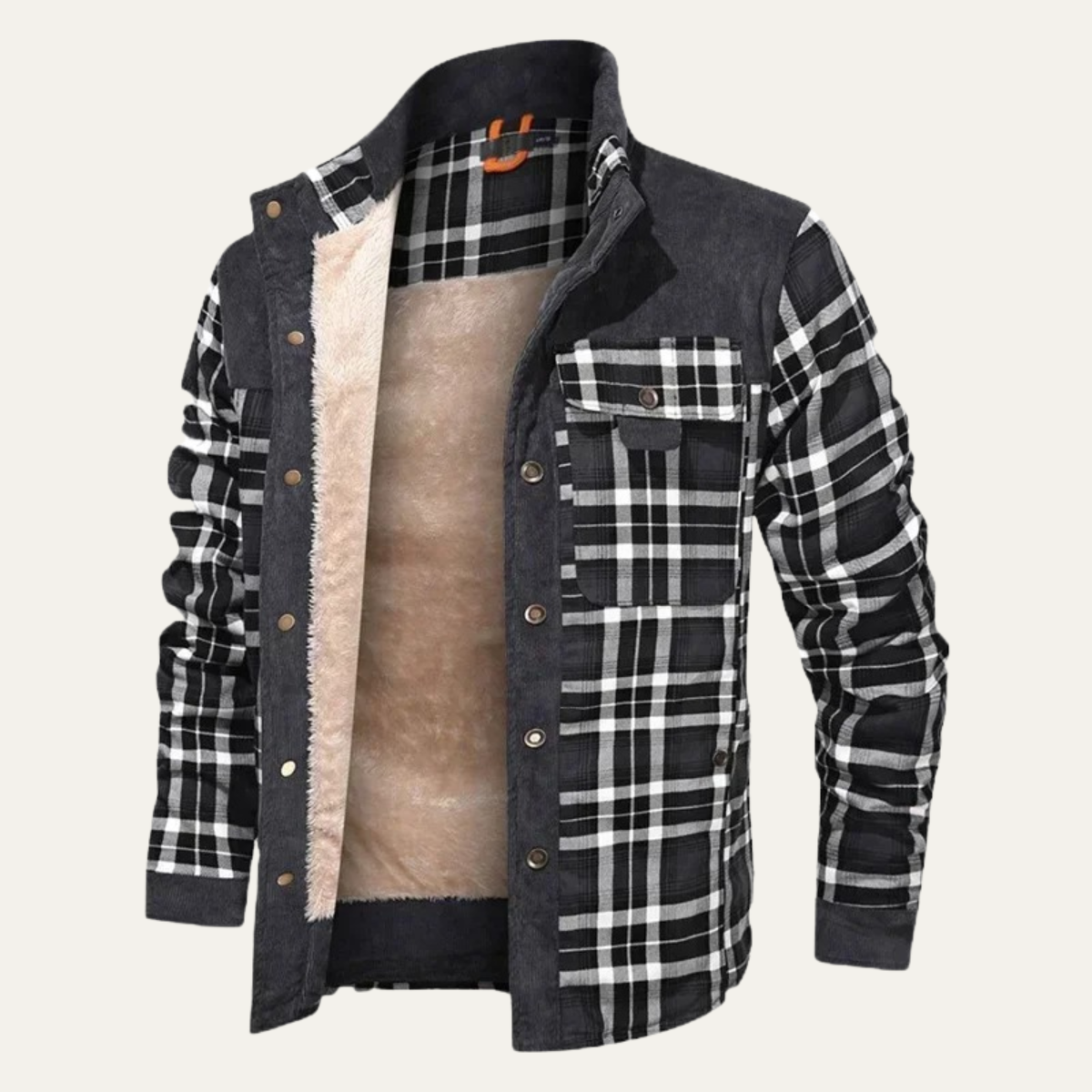 The Gallipoli Men’s Warm Winter Plaid Check Jacket
