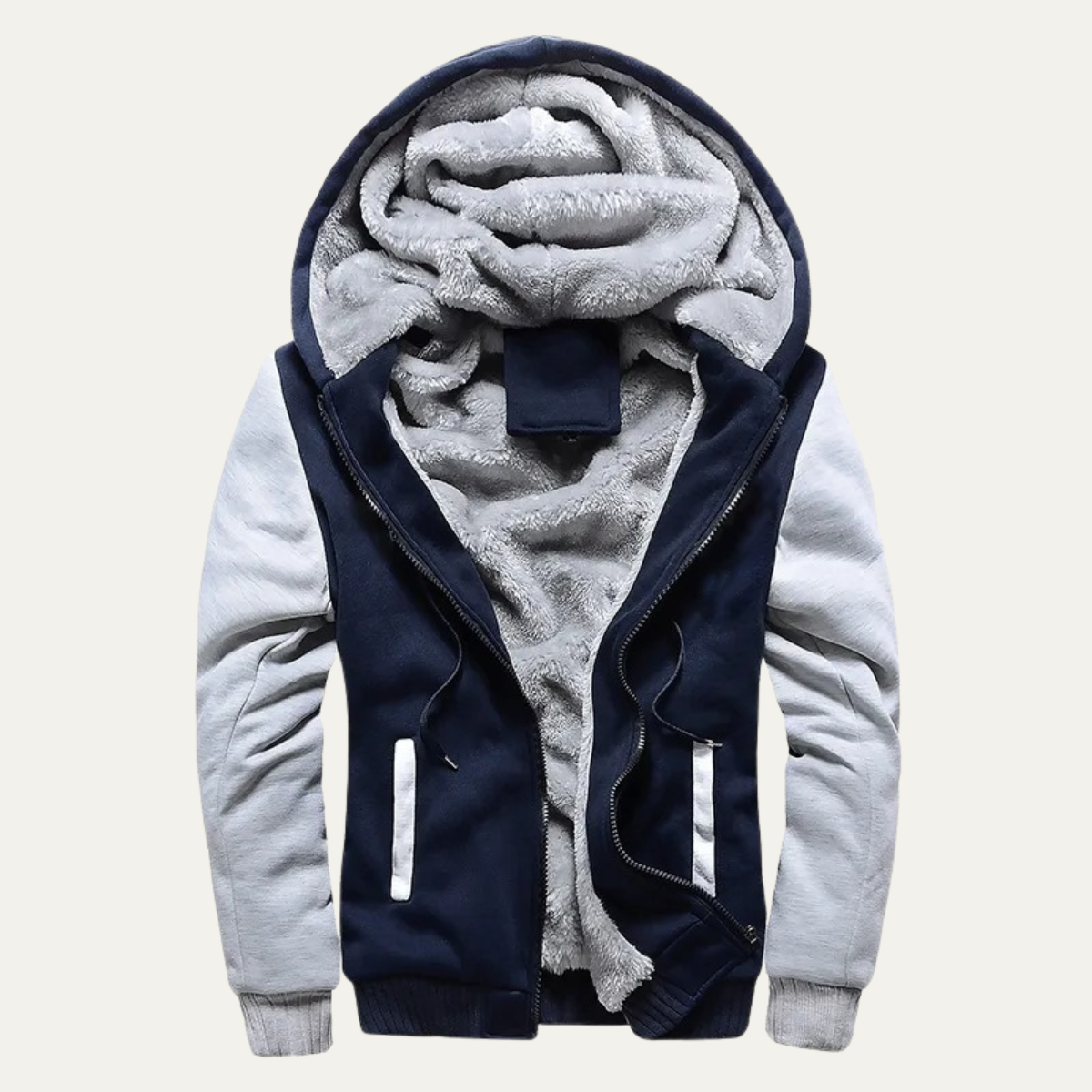 Men's Fleece Lined Zip Up Hoodie