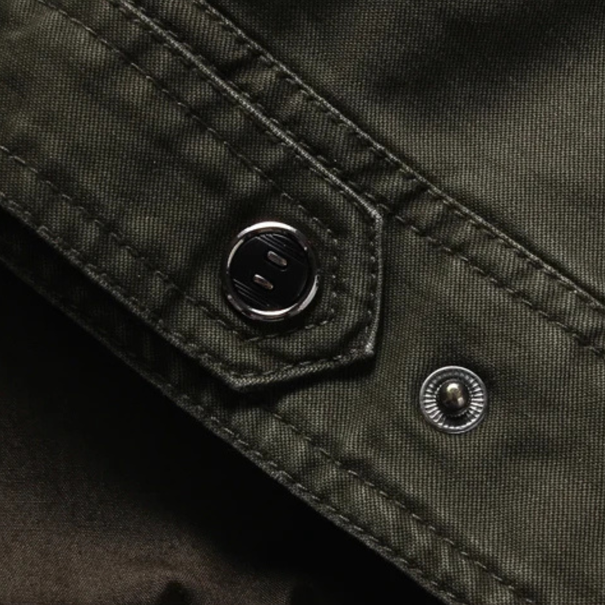 The Capri Men’s Military Stand Collar Cargo Jacket