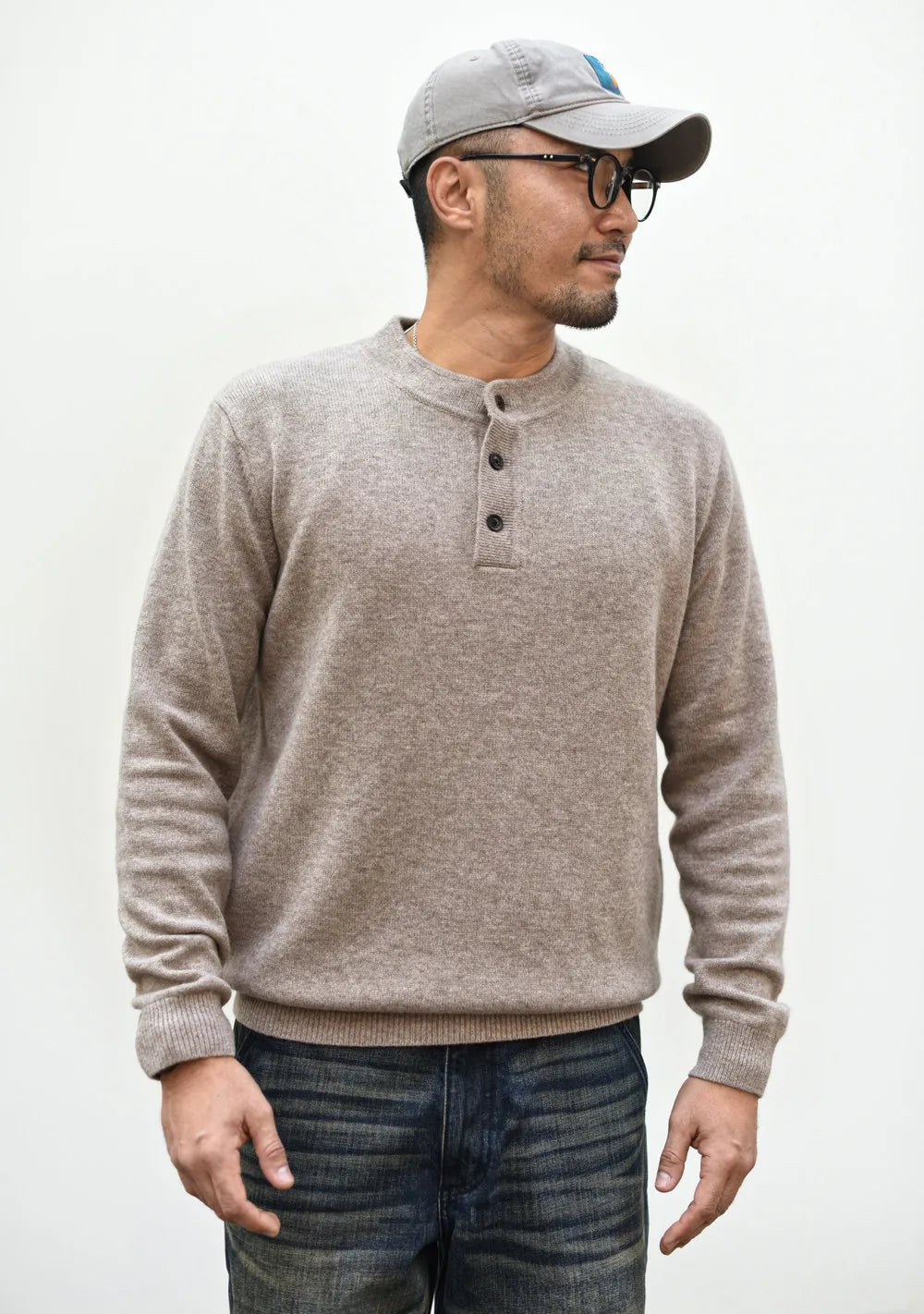 The Coronado Men’s Button Neck  Henley Knit Sweater