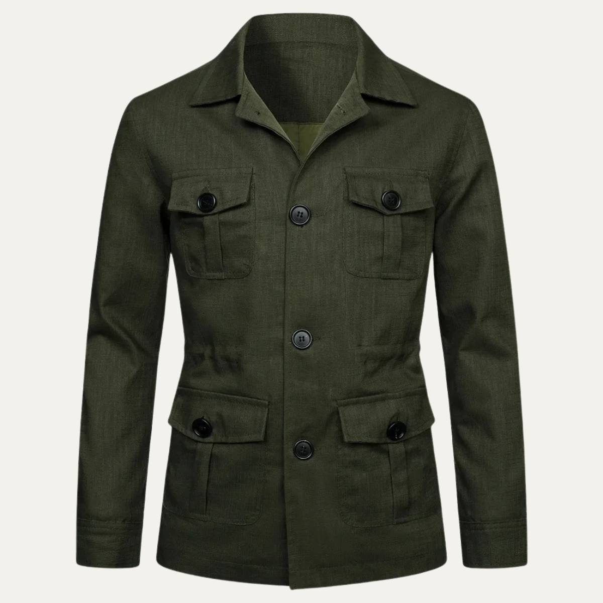 The Tuscania Men’s Casual Double Breasted Lightweight Cotton Jacket