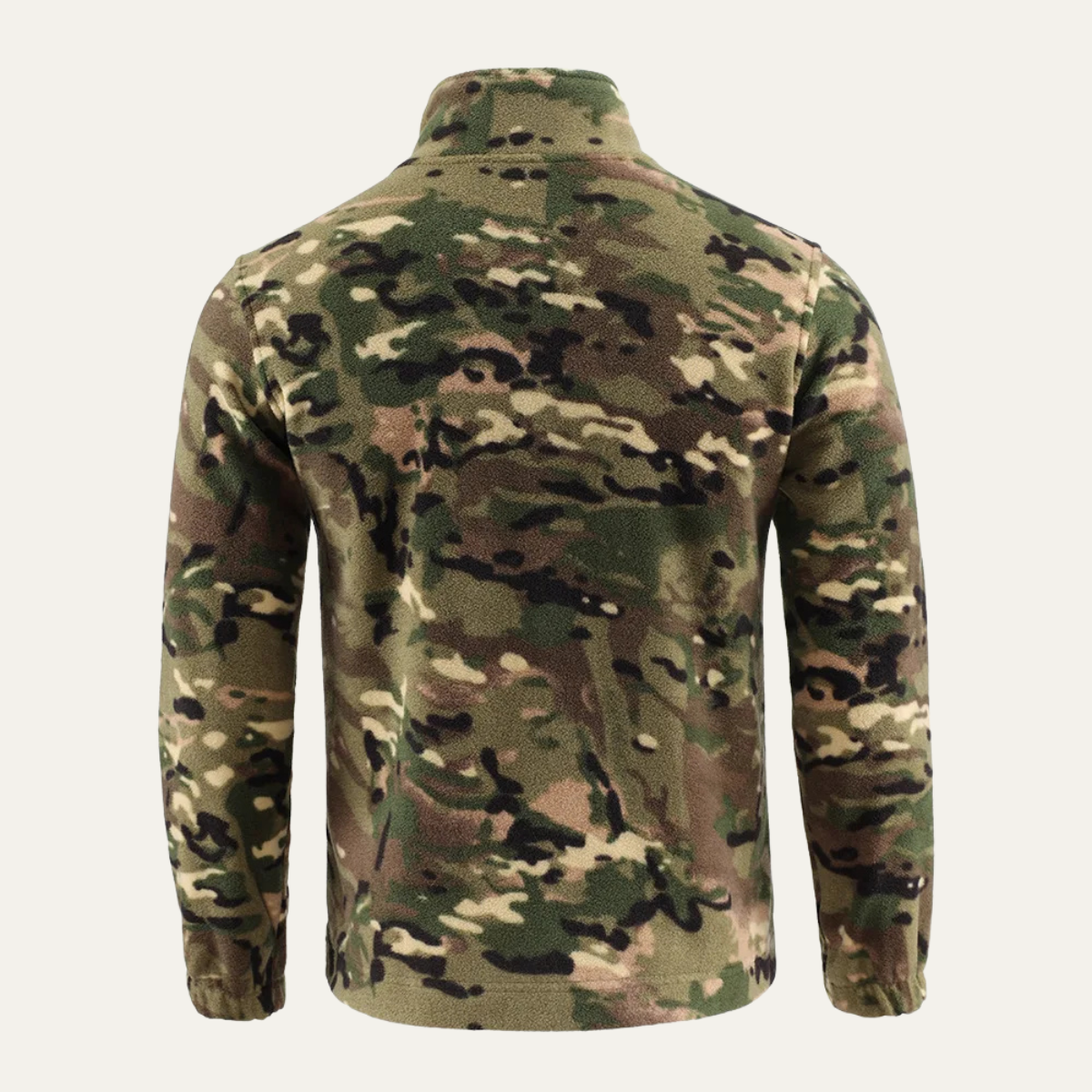 The Lecco Men’s Warm Outdoor Zip Up Fleece Camouflage Jacket