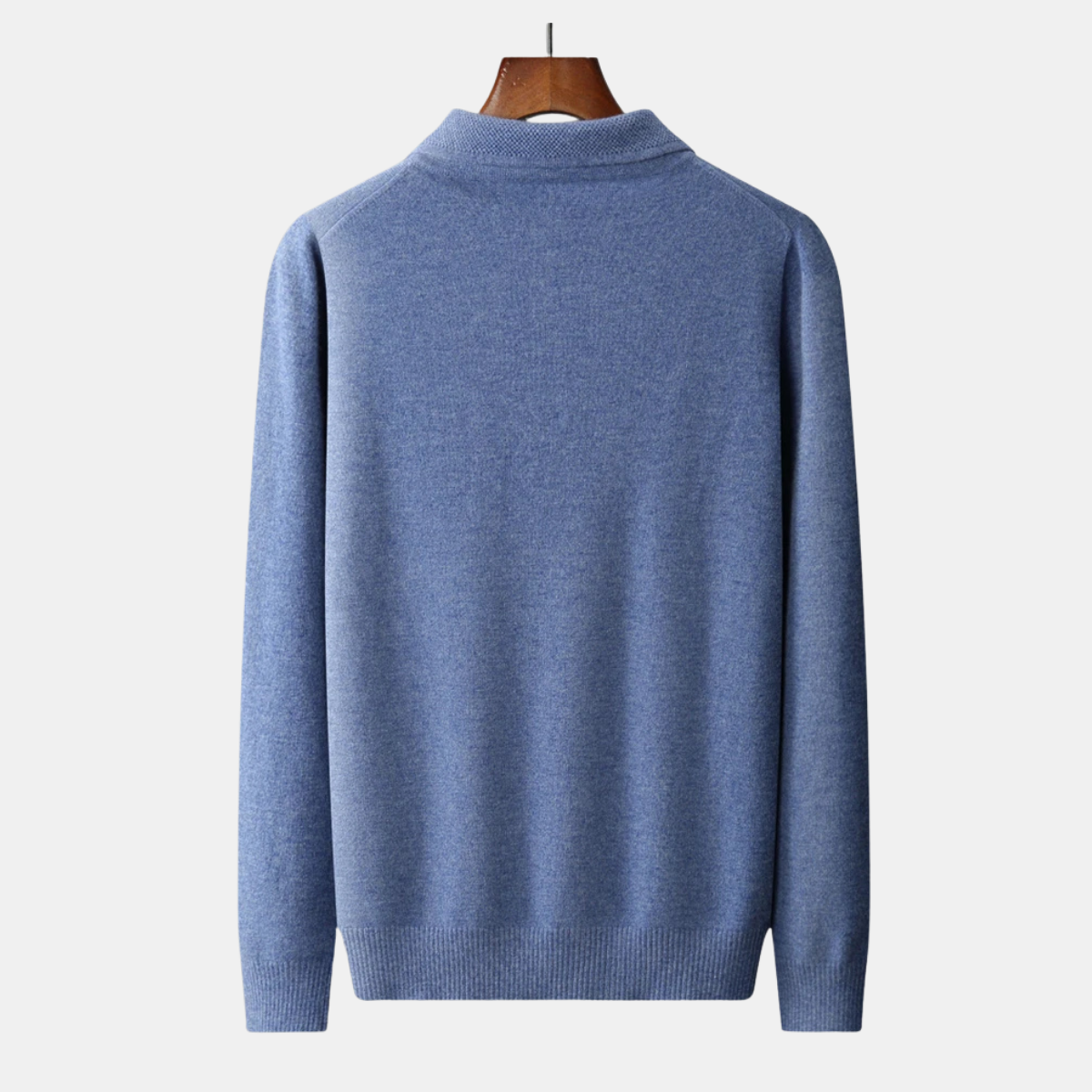 The Naples Men’s Wool Blend Knit Polo Sweater