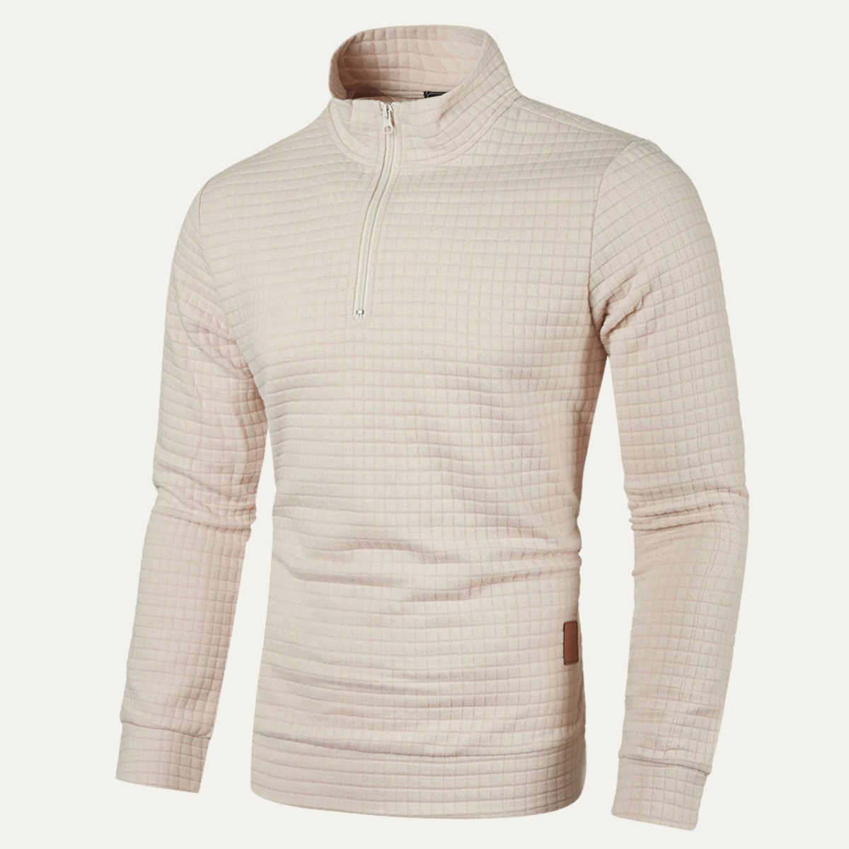 The Strasbourg Men’s Lightweight Quilted Half Zip Sweater
