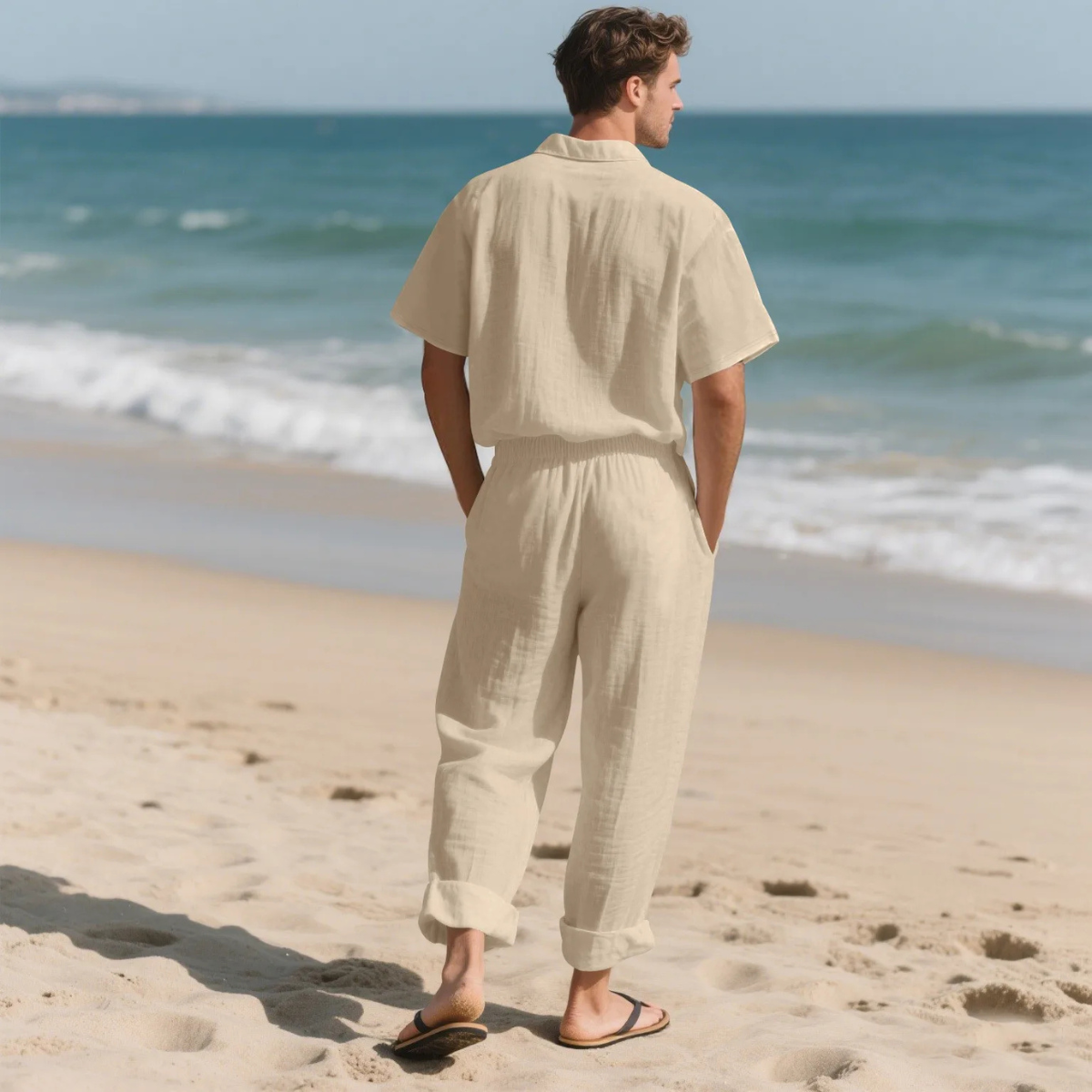 The Silvercrest Men's Lightweight Casual Two Piece – Set Shirt & Pants