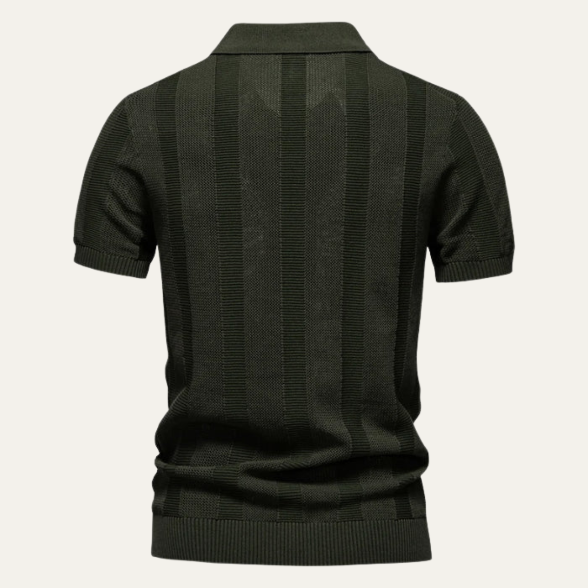 The Ellington Men’s Striped Casual Knit Polo Shirt