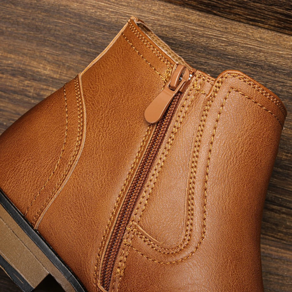 The Rapallo Men’s Classic Side Zip Leather Ankle Boots