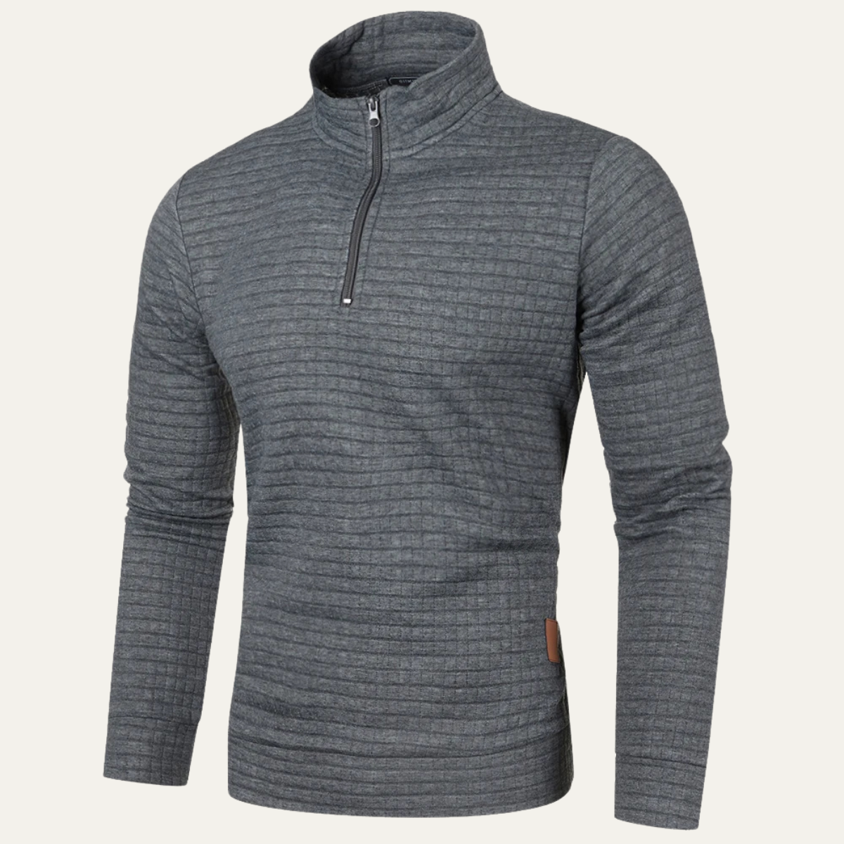 The Strasbourg Men’s Lightweight Quilted Half Zip Sweater