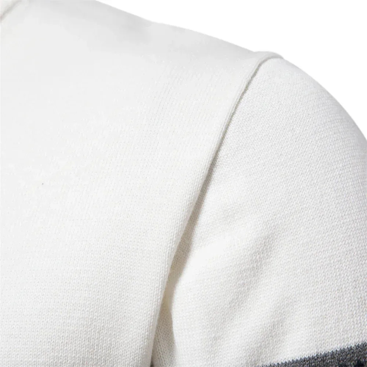 The Chatsworth Men's Quarter Zip Cotton Sweater – Fair Isle Knit