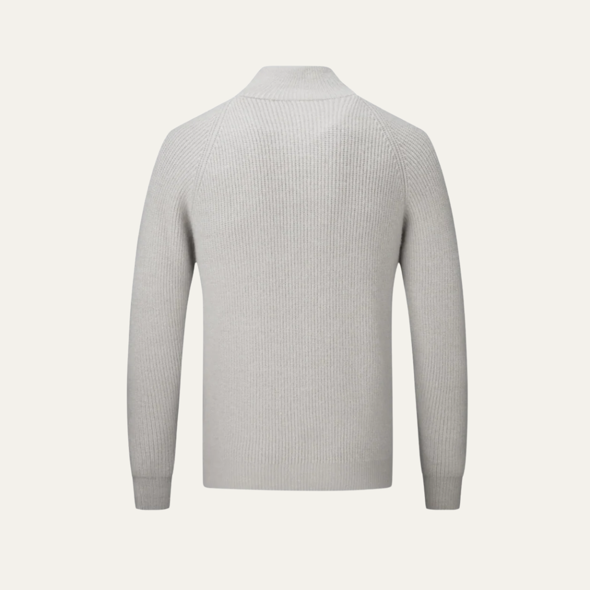 The Four Seasons Merino Wool Knitted Zip Cardigan Sweater for Men