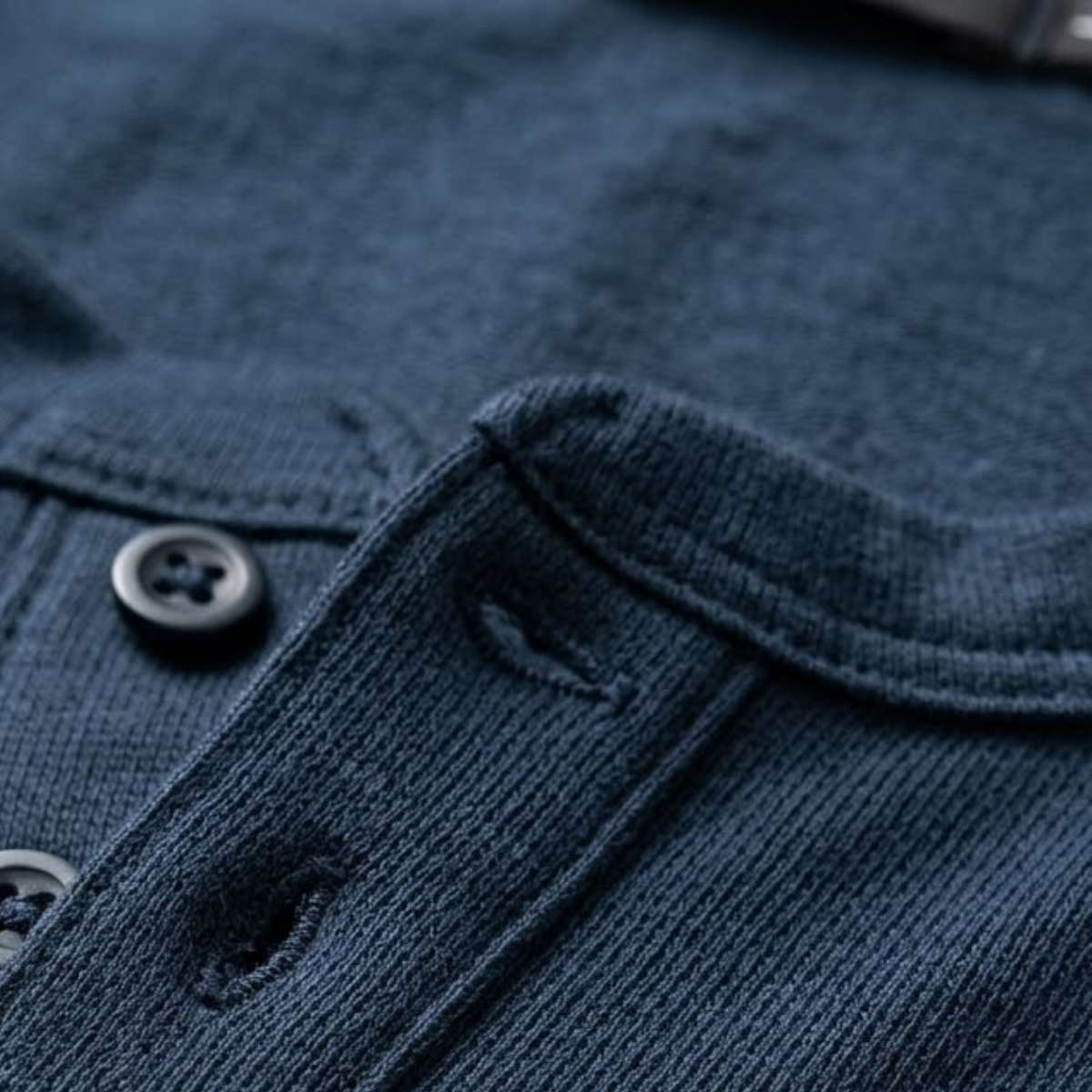 The Venice Men's Casual Button Neck Cotton Tee