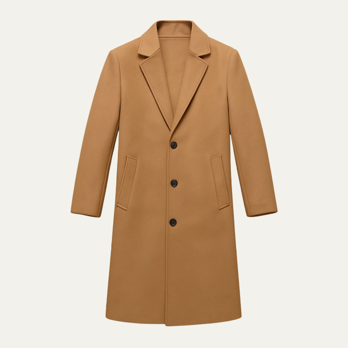 The Belmont Men’s Elegant Classic Wool Winter Overcoat