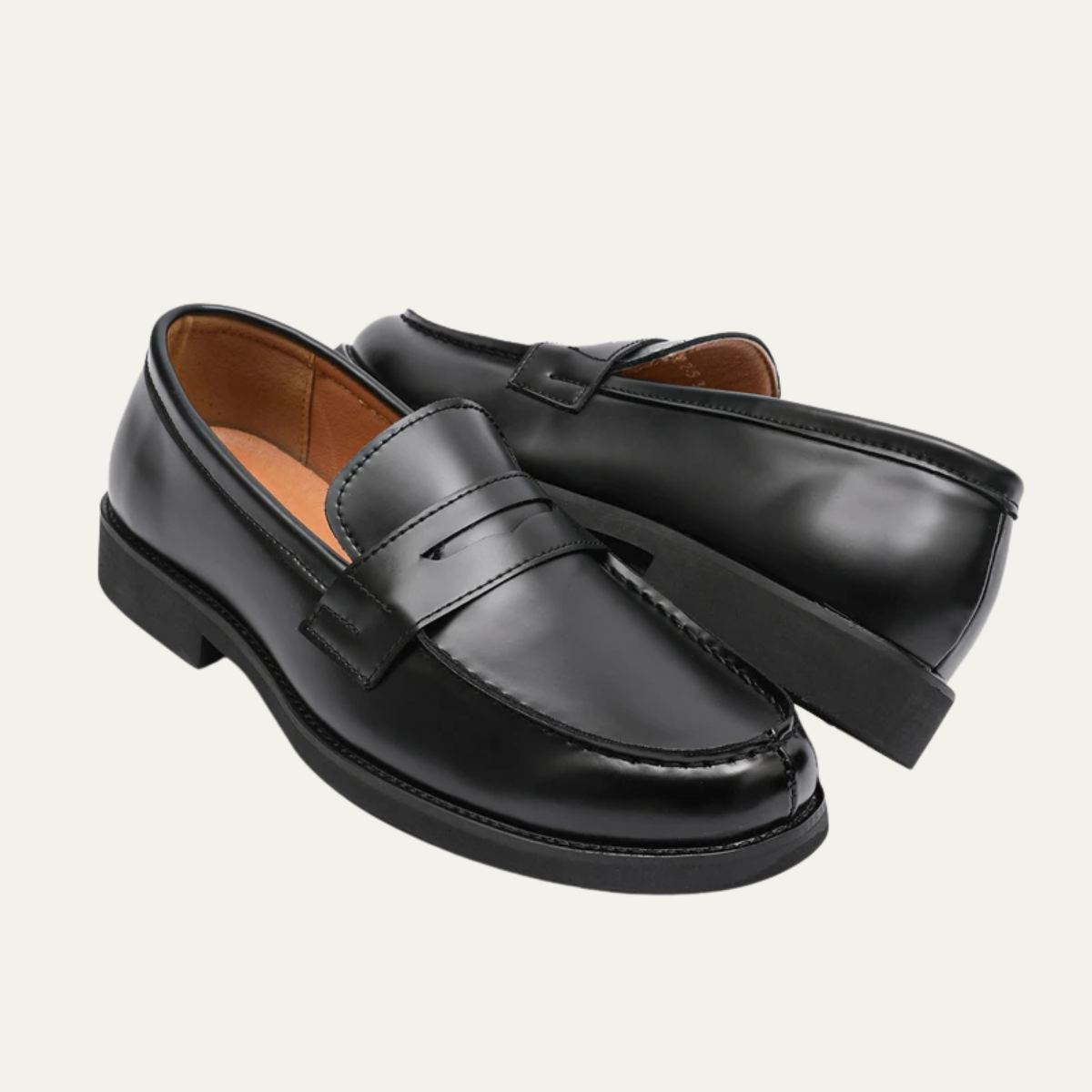 The Watercrest Hill Men’s Handmade Faux Leather Penny Loafers