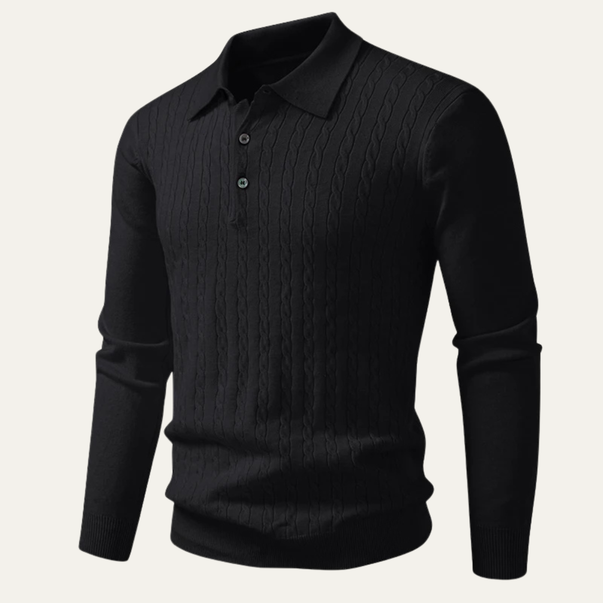 The Soverato Men’s Soft Cotton Casual Knit Polo Sweater
